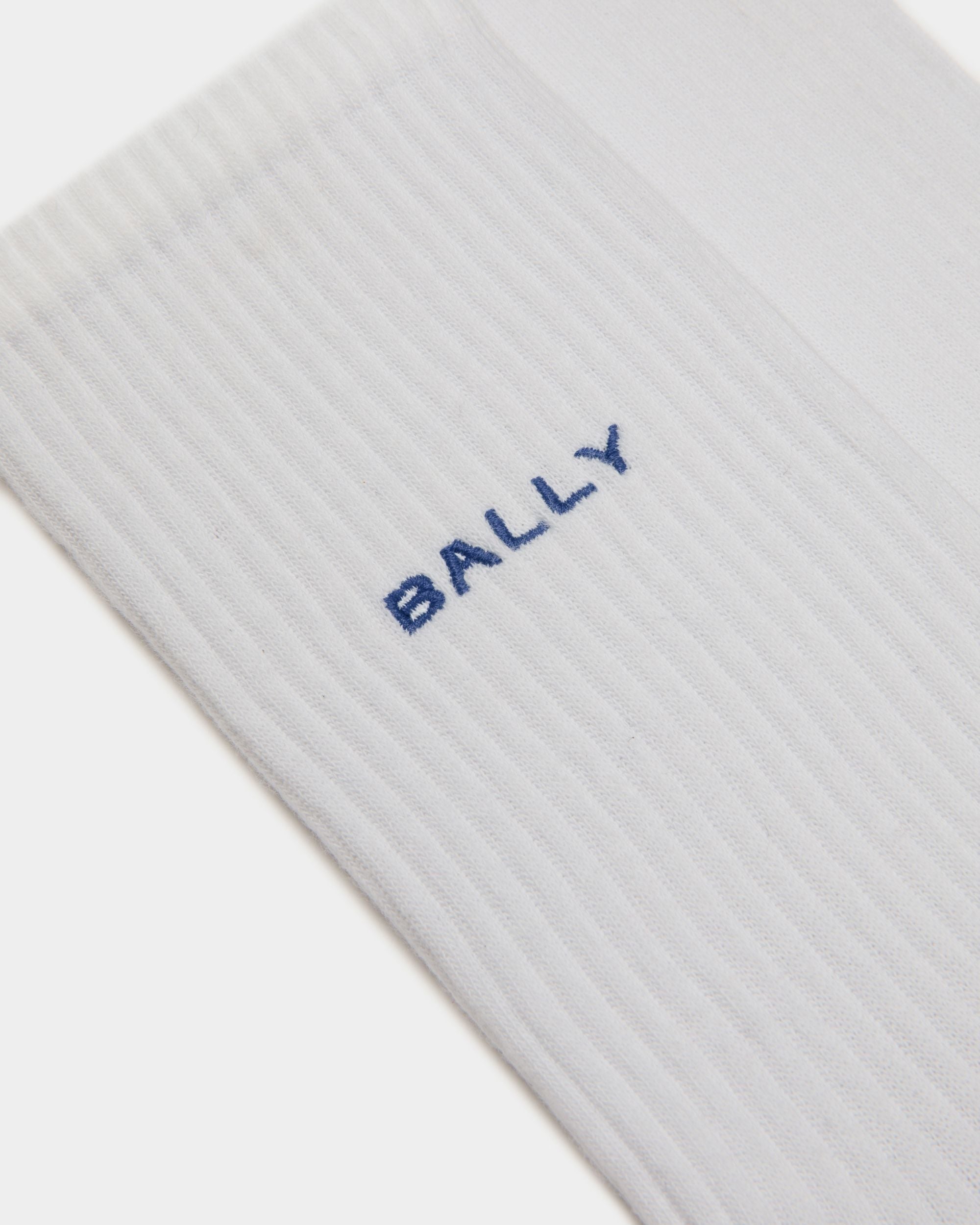 Socks In White Cotton - Men's - Bally - 02