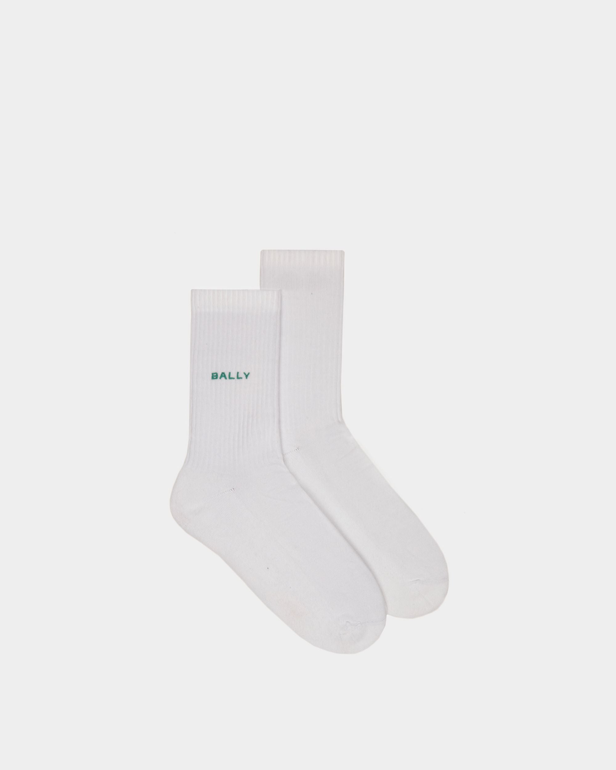Socken Aus Baumwolle In Weiß - Herren - Bally - 01