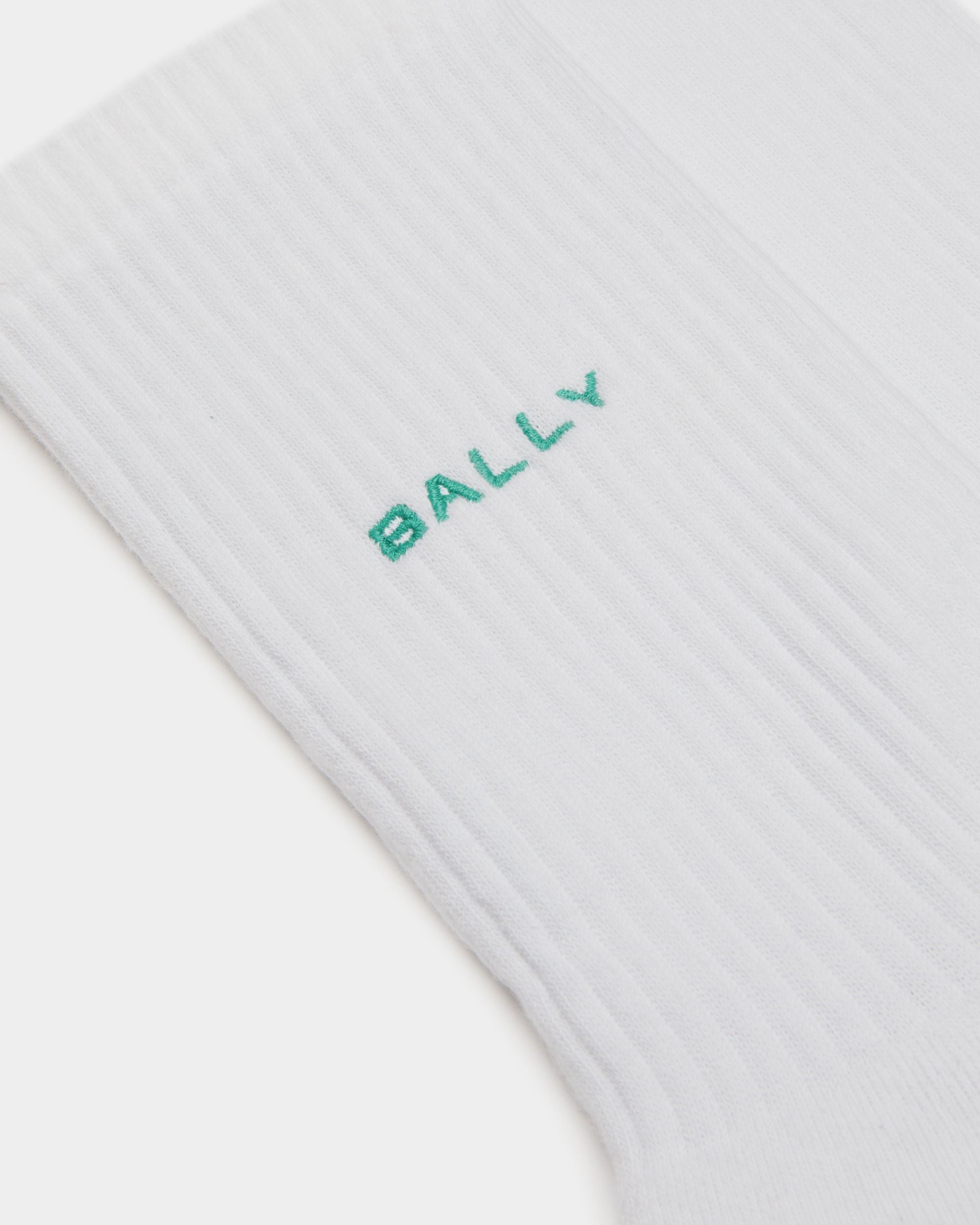 Socken Aus Baumwolle In Weiß - Herren - Bally - 02
