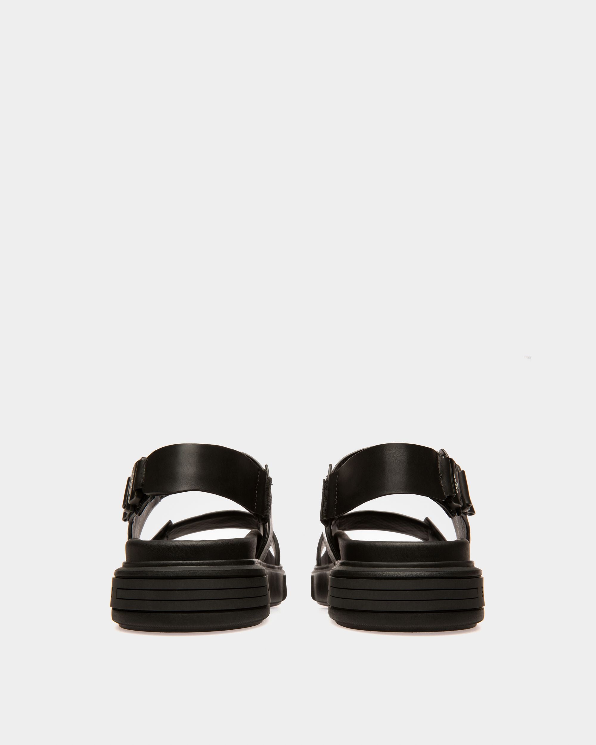 Jaron Sandales En Cuir Noir - Homme - Bally - 02