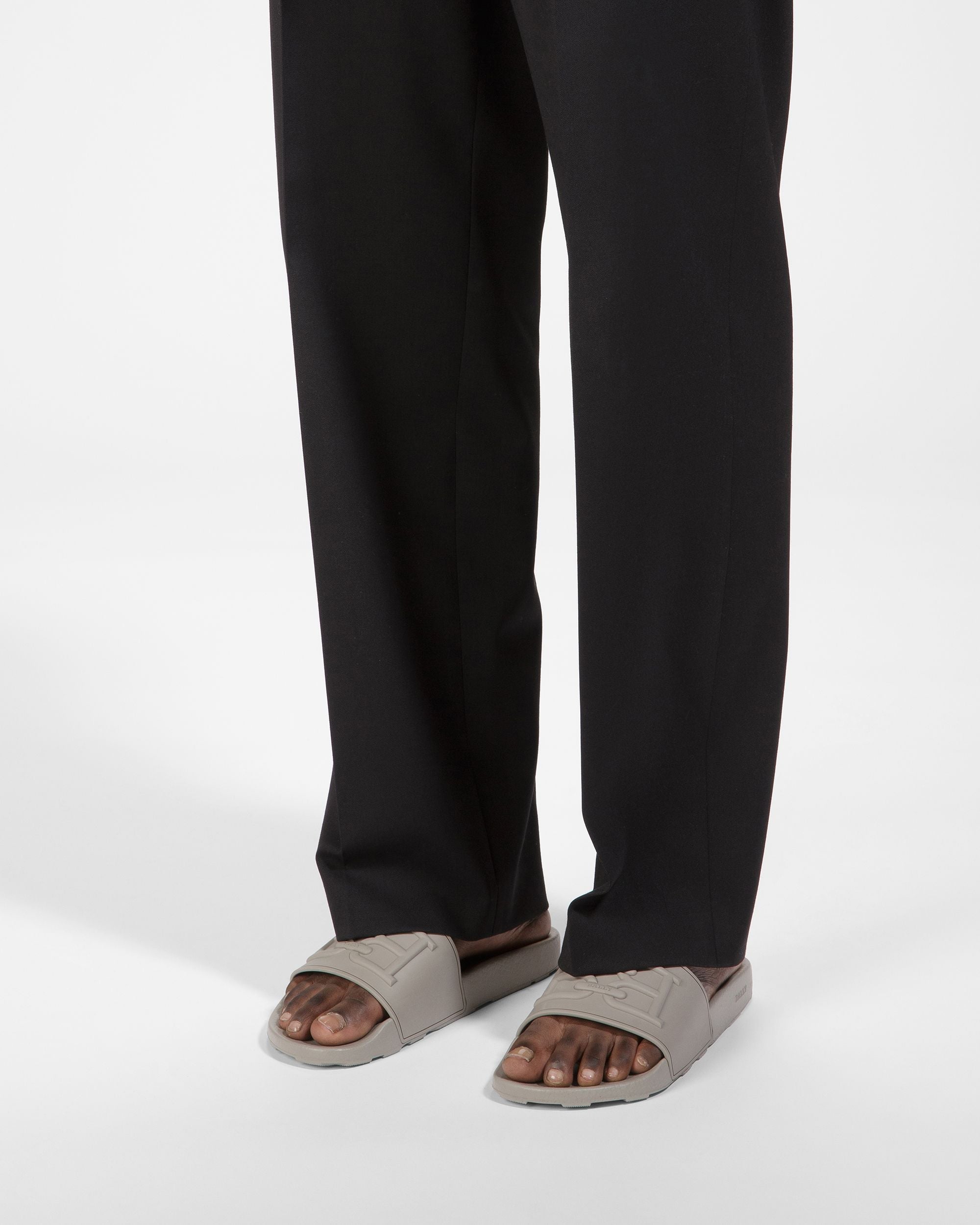 Scotty Sandales En Caoutchouc Gris Pierre - Homme - Bally - 06