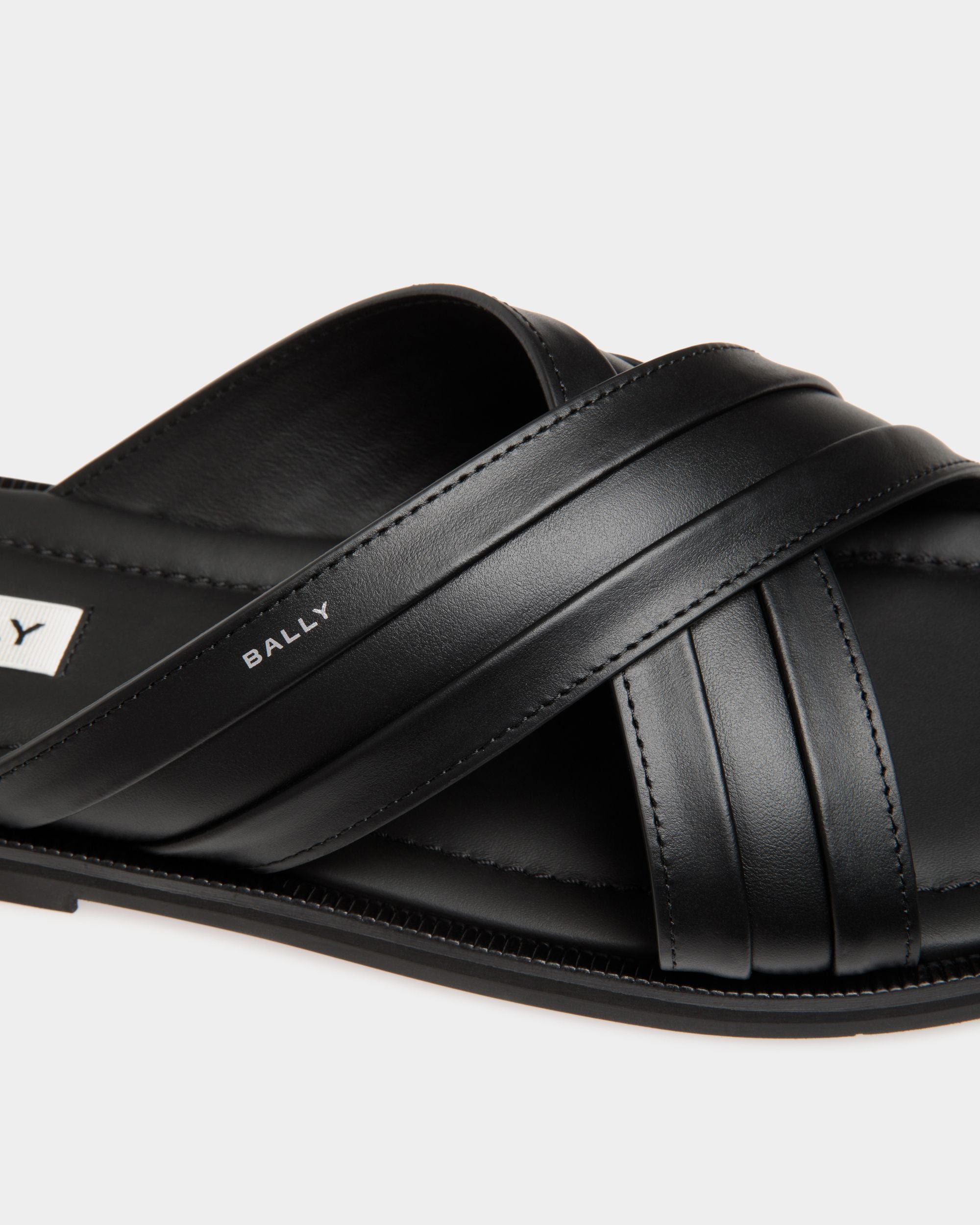Sandale Glide En Cuir Noir - Homme - Bally - 05