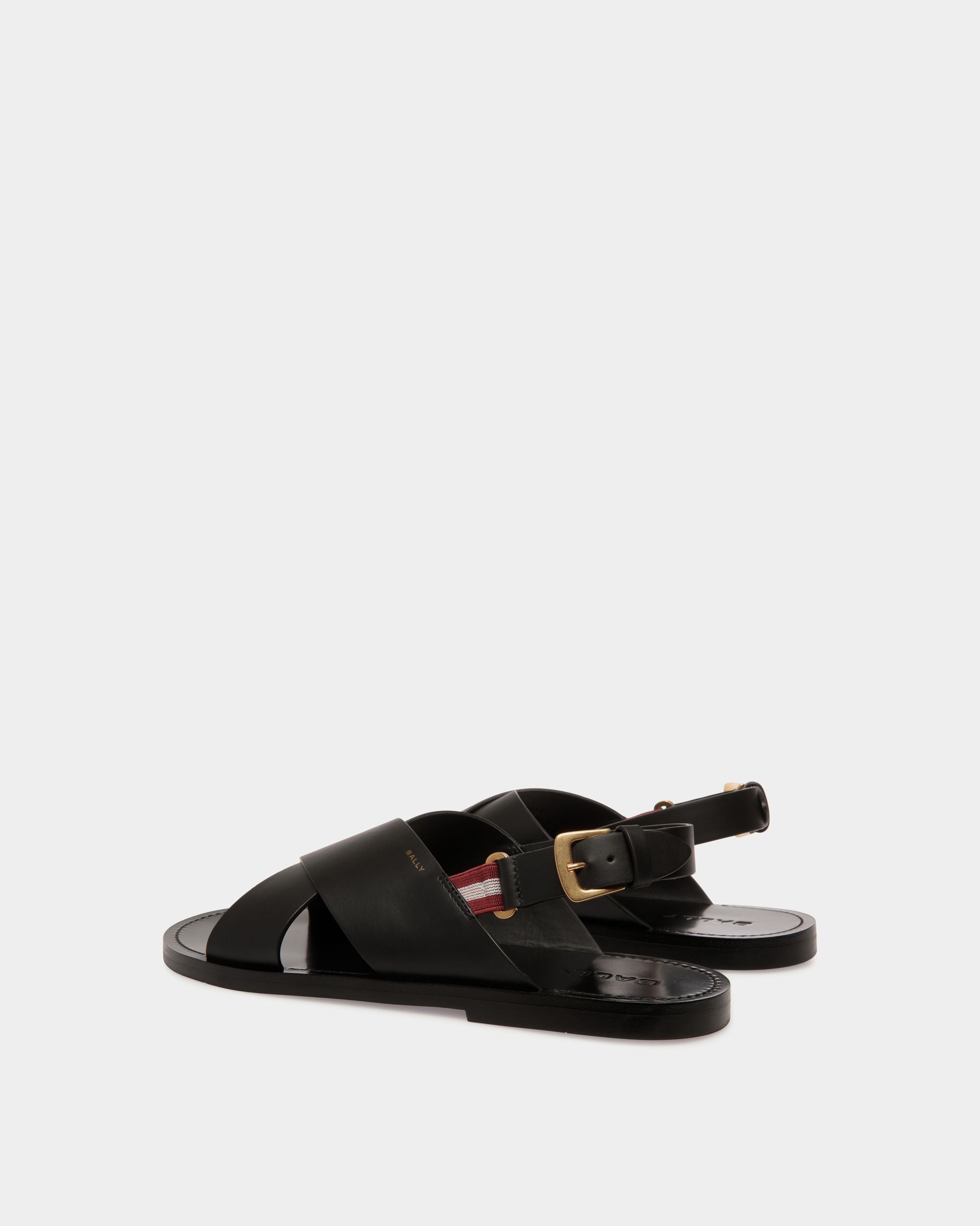 Chateau Sandale Aus Leder In Schwarz - Men's - Bally - 04