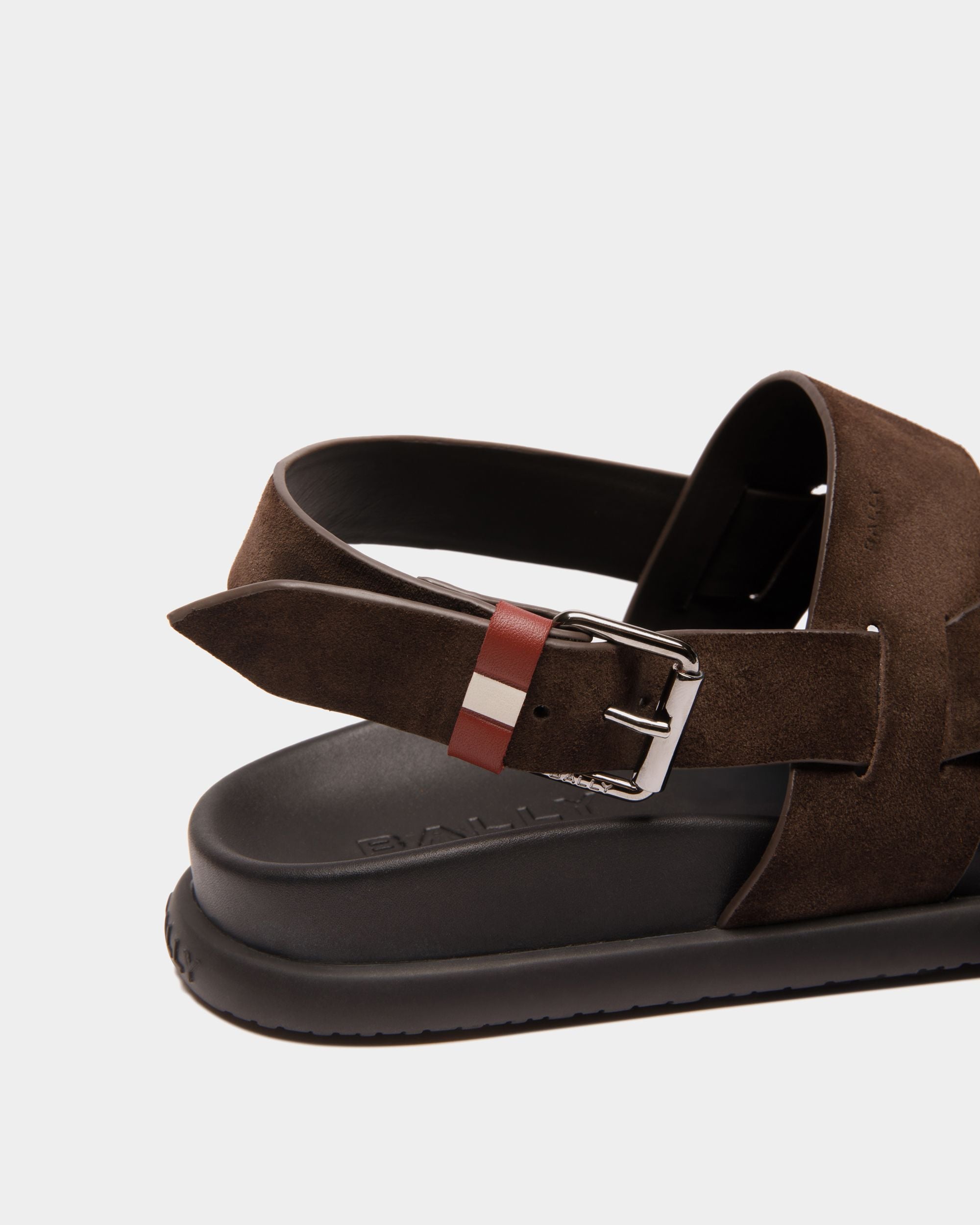 Newport Sandal in Ebano Suede - Men's - Bally - 06