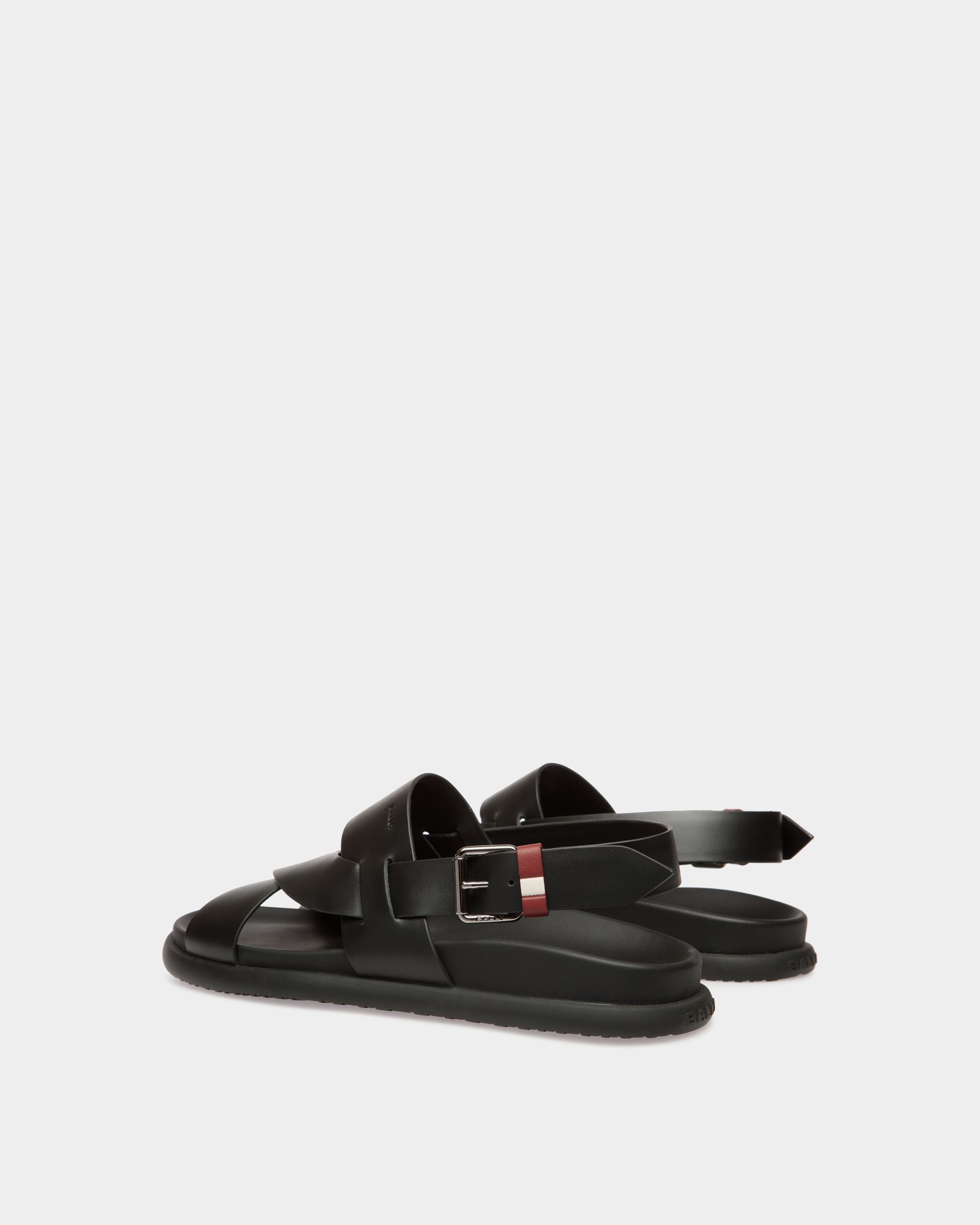 Sandale Newport En Cuir Noir - Homme - Bally - 04