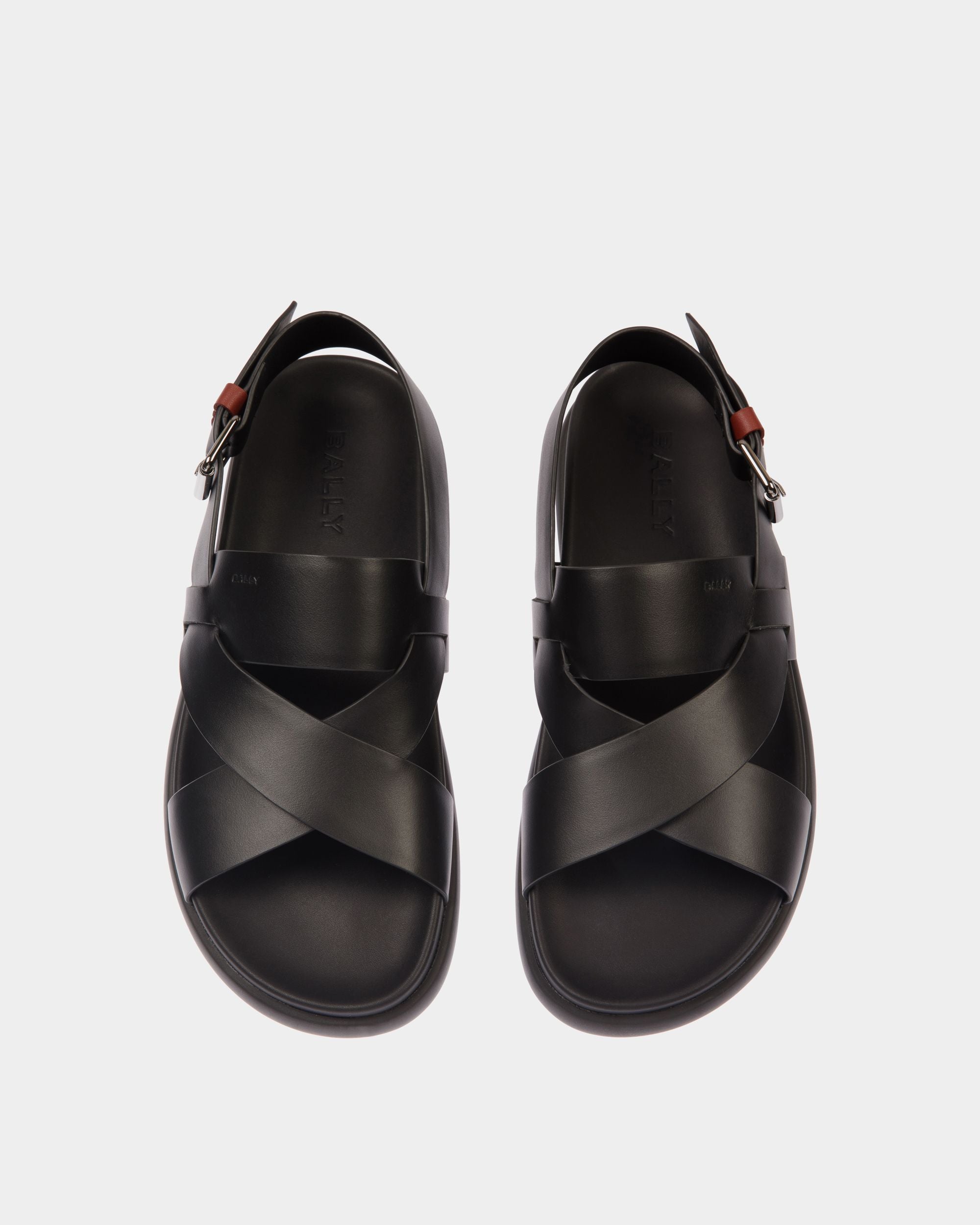 Sandale Newport En Cuir Noir - Homme - Bally - 05