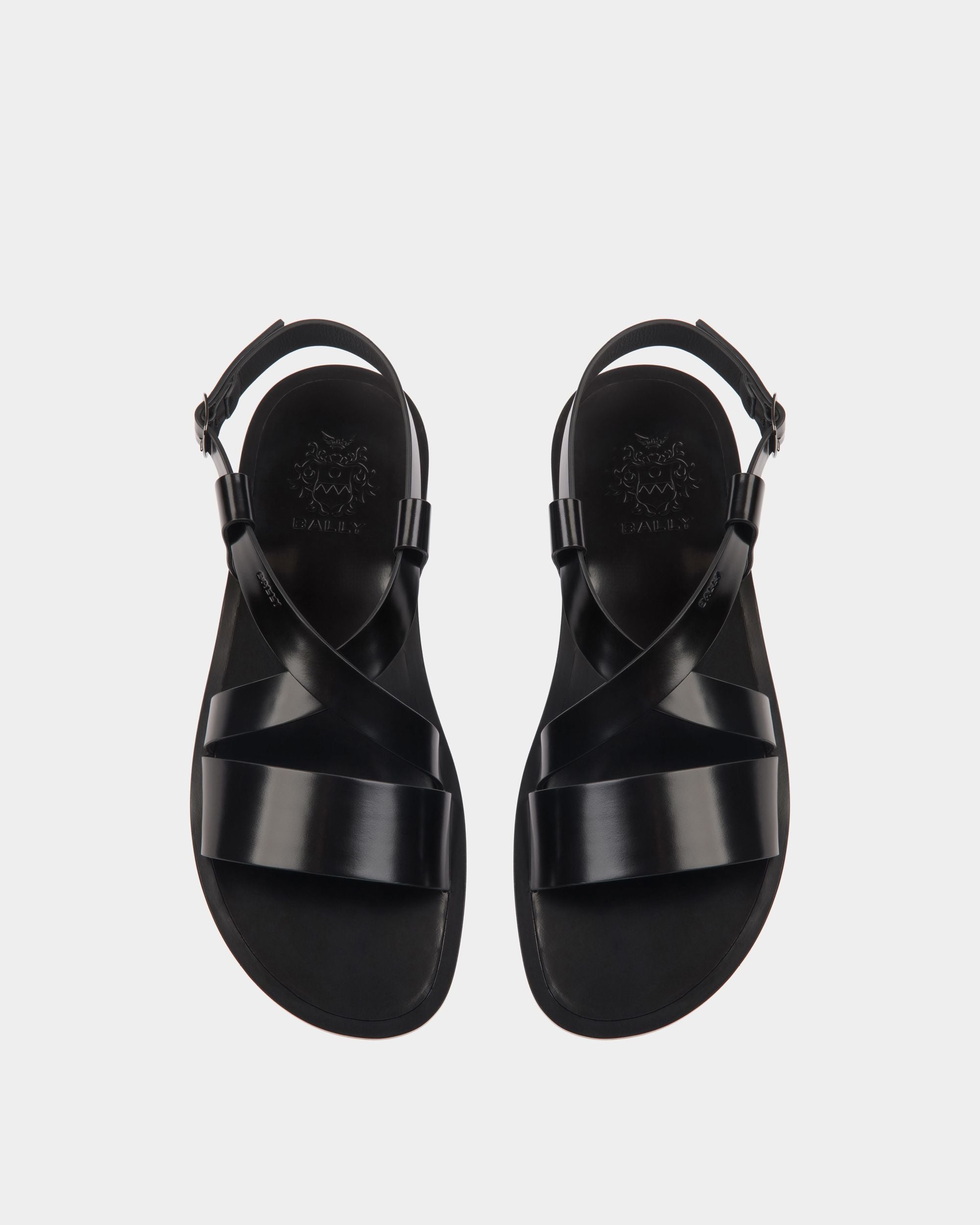 Sandalo Salis In Pelle Nera - Uomo - Bally - 04