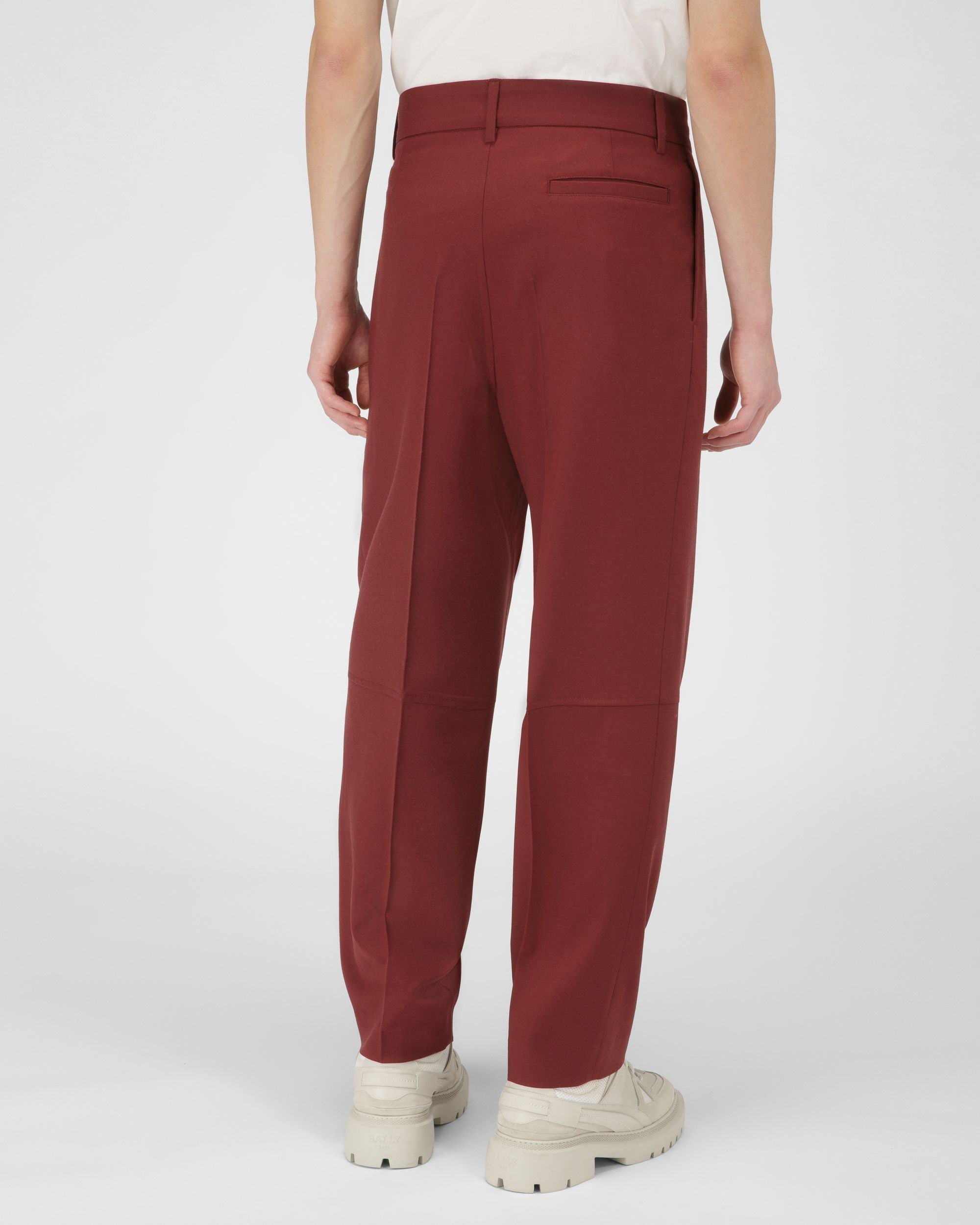 Hose Aus Traditionsroter Wolle - Herren - Bally - 03