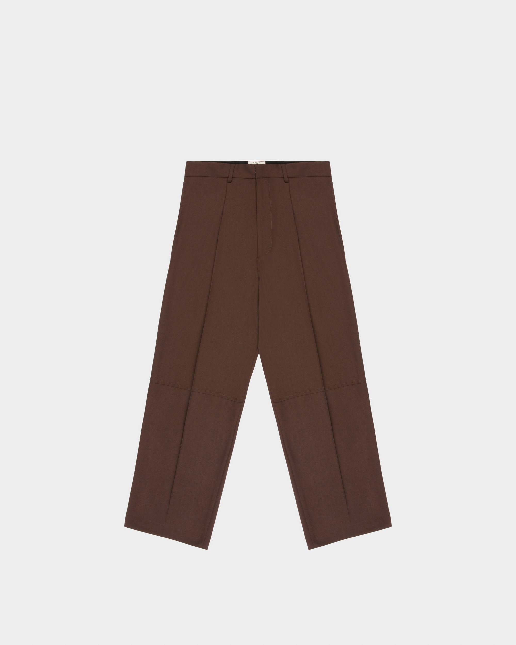 Hose Aus Ebenholzbrauner Wolle - Herren - Bally - 04