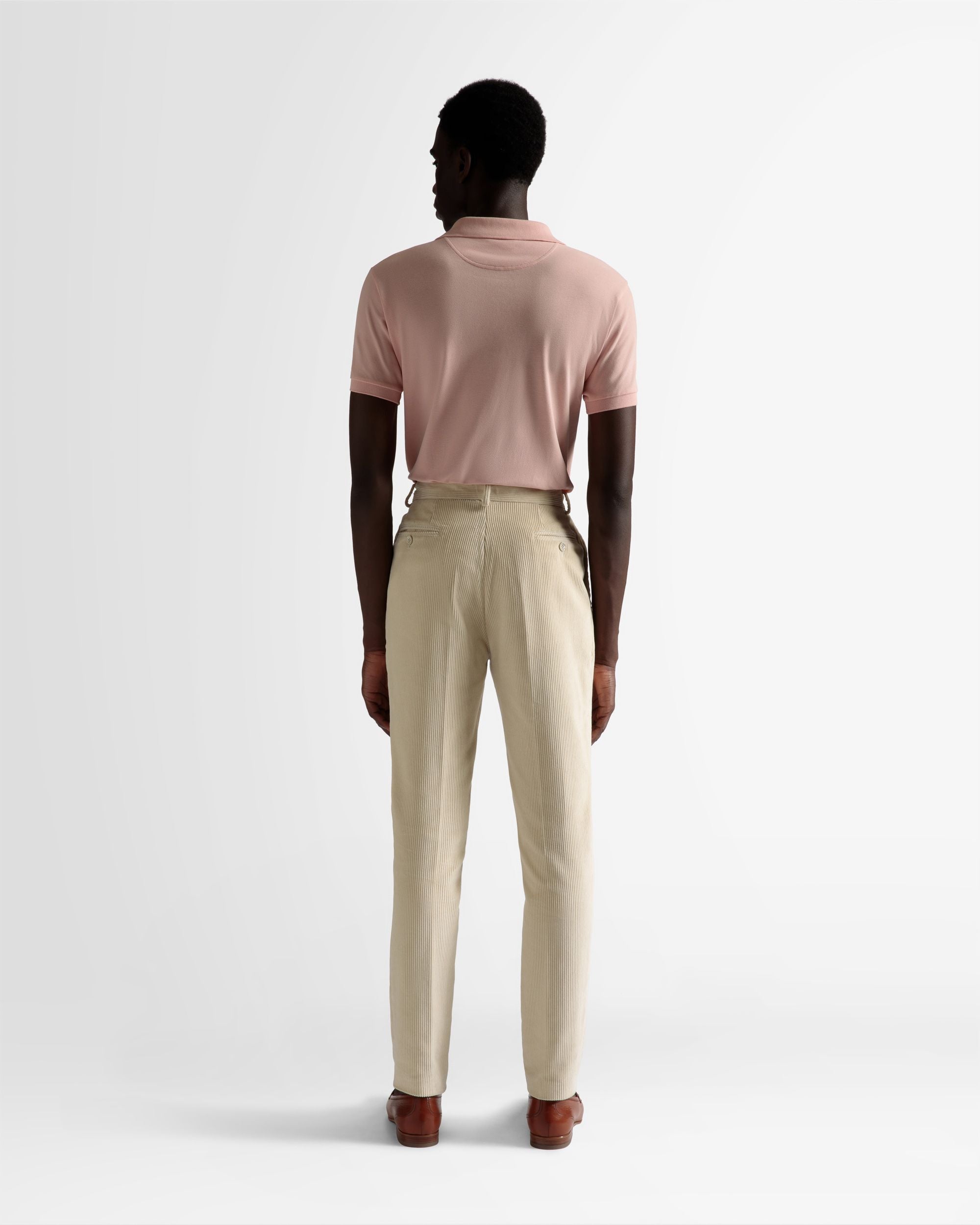 Tailored Straight Leg Pants In Bone Wool - Men's - Bally - 06