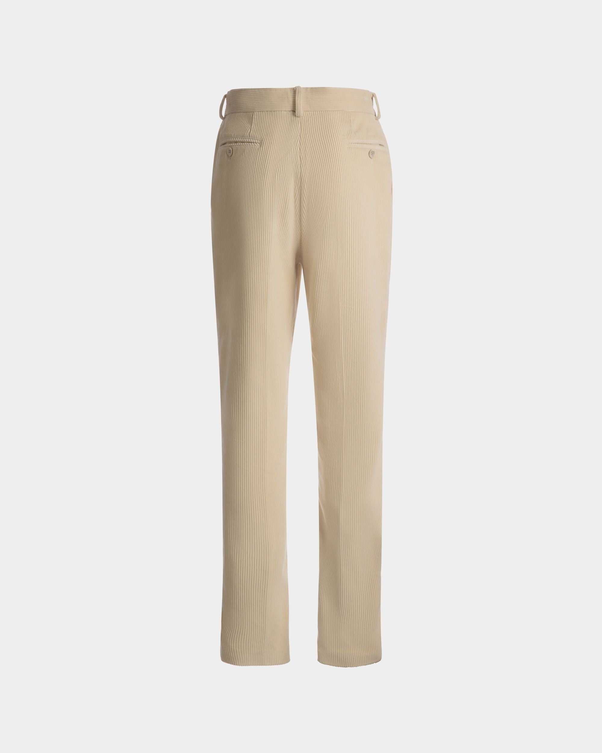 Tailored Straight Leg Pants In Bone Wool - Men's - Bally - 07