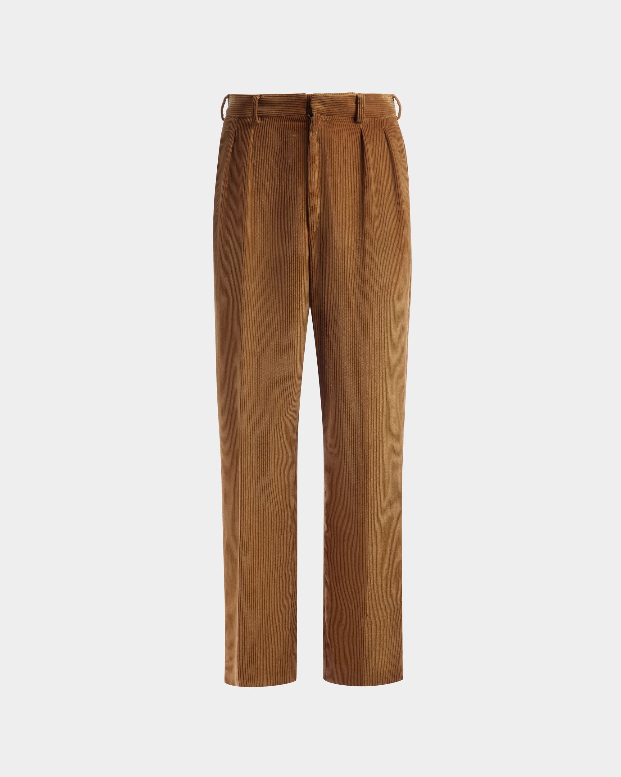 Pantalon Coupe Ajustée En Velours Côtelé - Homme - Bally - 01