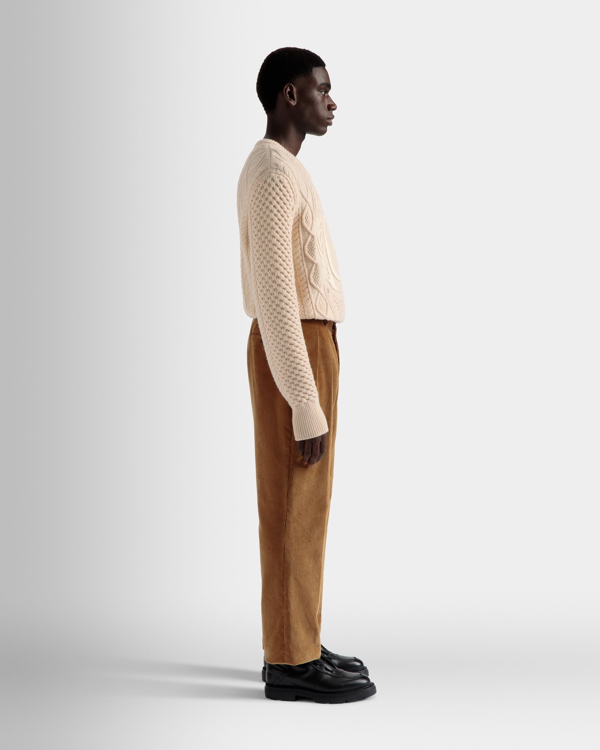 Pantalon Coupe Ajustée En Velours Côtelé - Homme - Bally - 05
