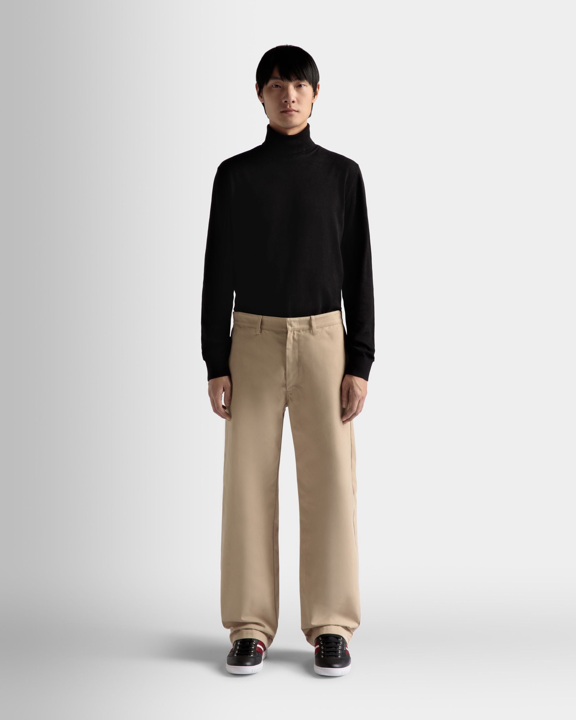 Pants in Camel Cotton - Men's - Bally - 02