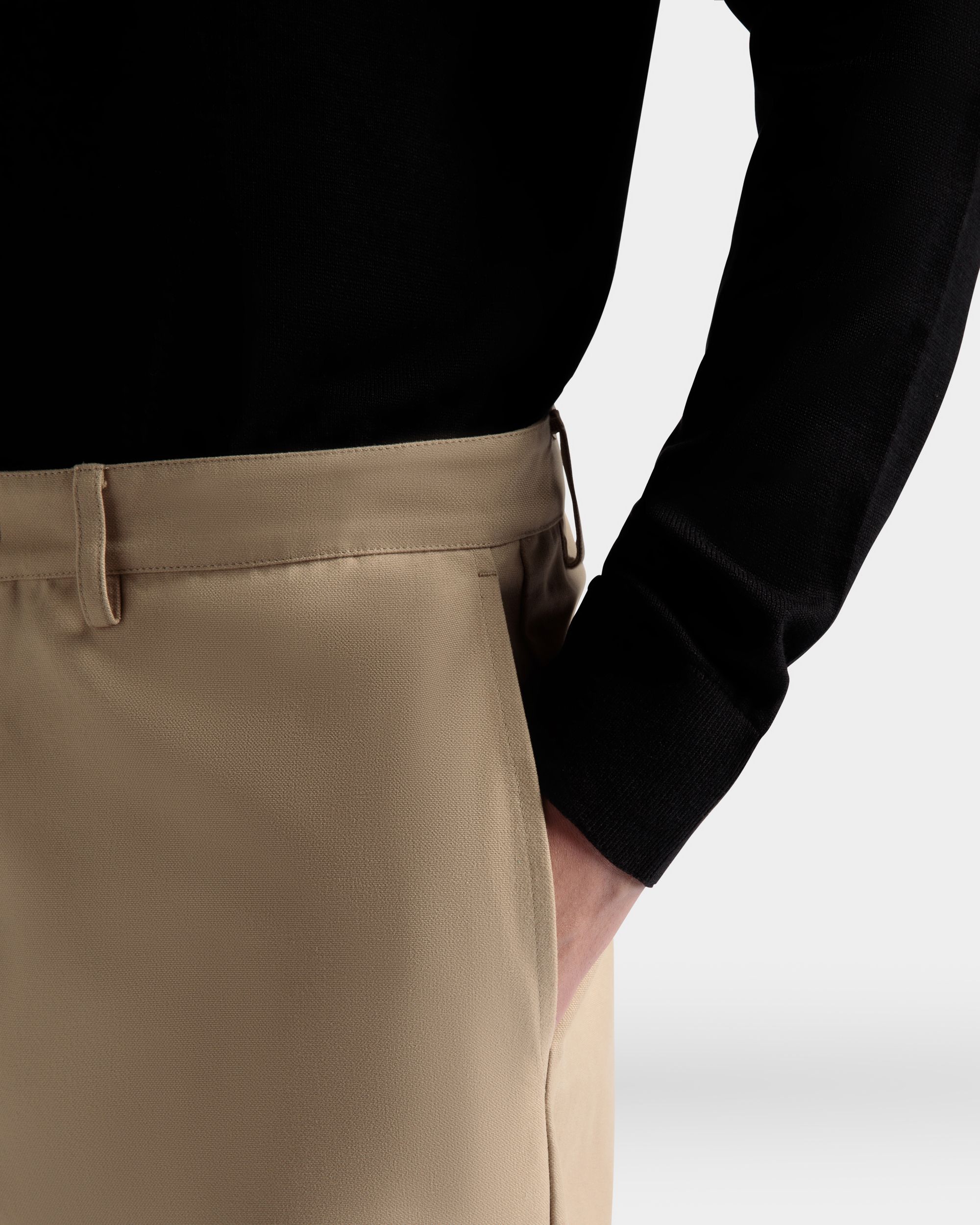 Pants in Camel Cotton - Men's - Bally - 04