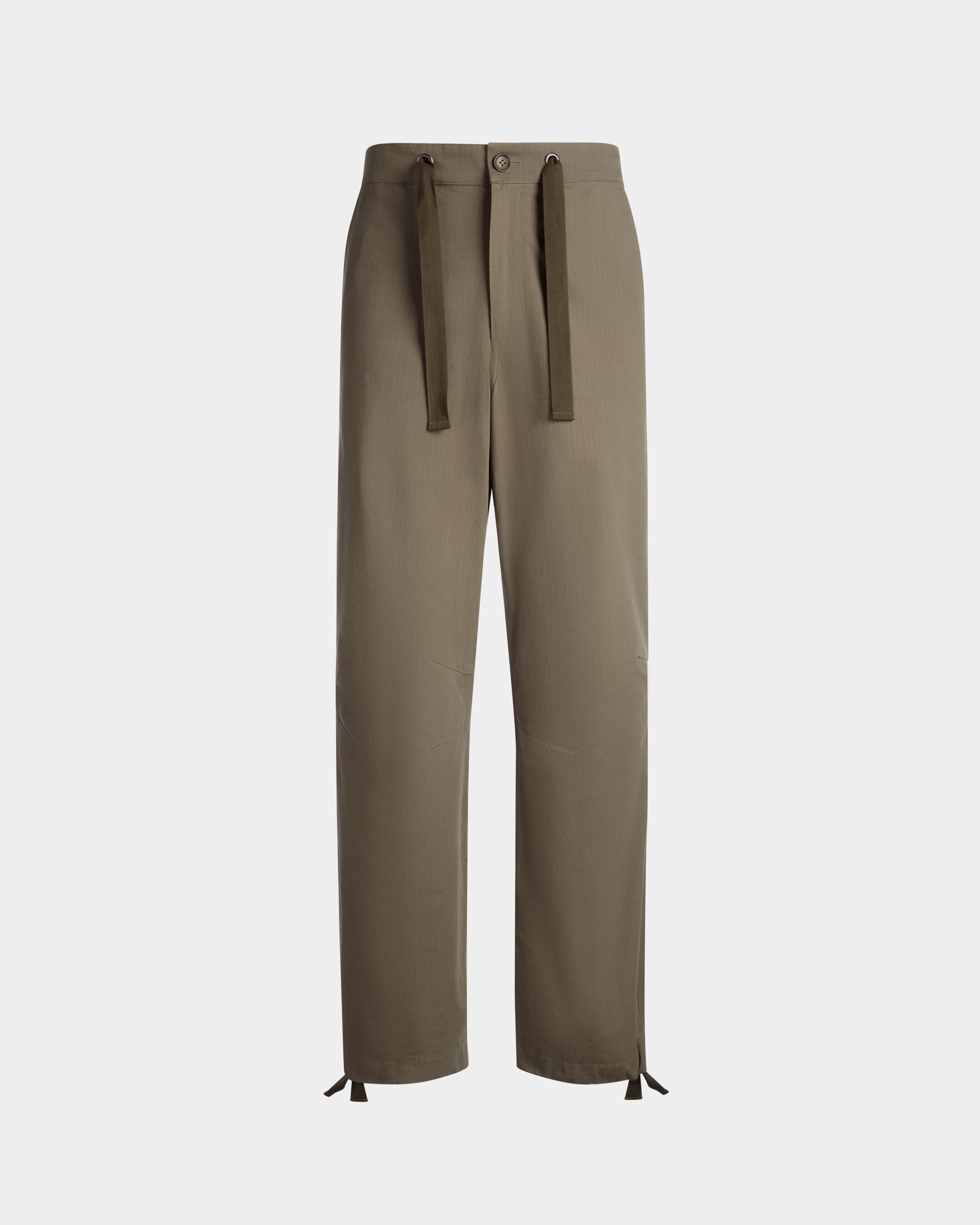 Hose Aus Baumwolle In Military Green Aus Der Adrien Brody Travel-Kollektion - Herren - Bally - 01