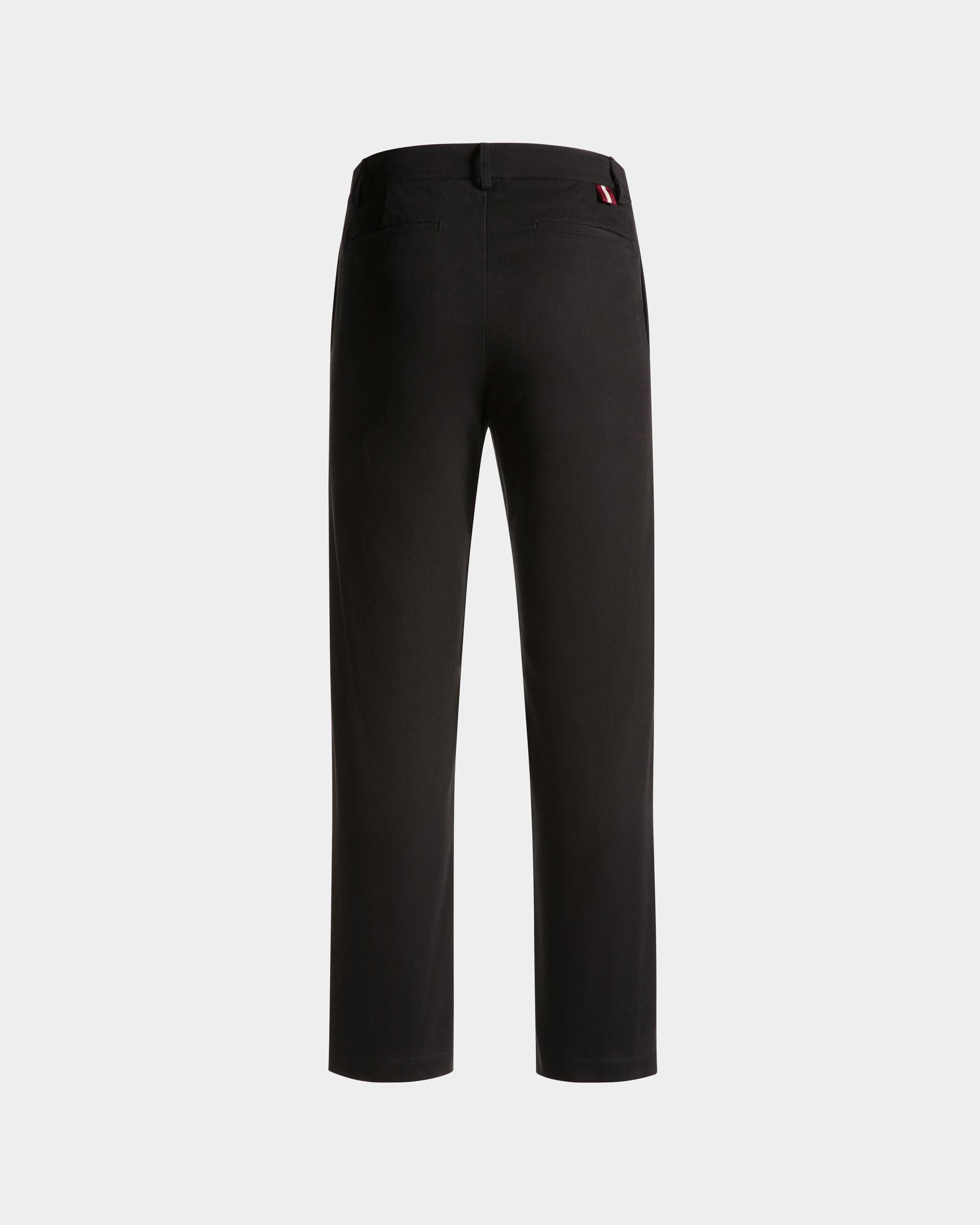 Chino Pants In Black Cotton - Men's - Bally - 07