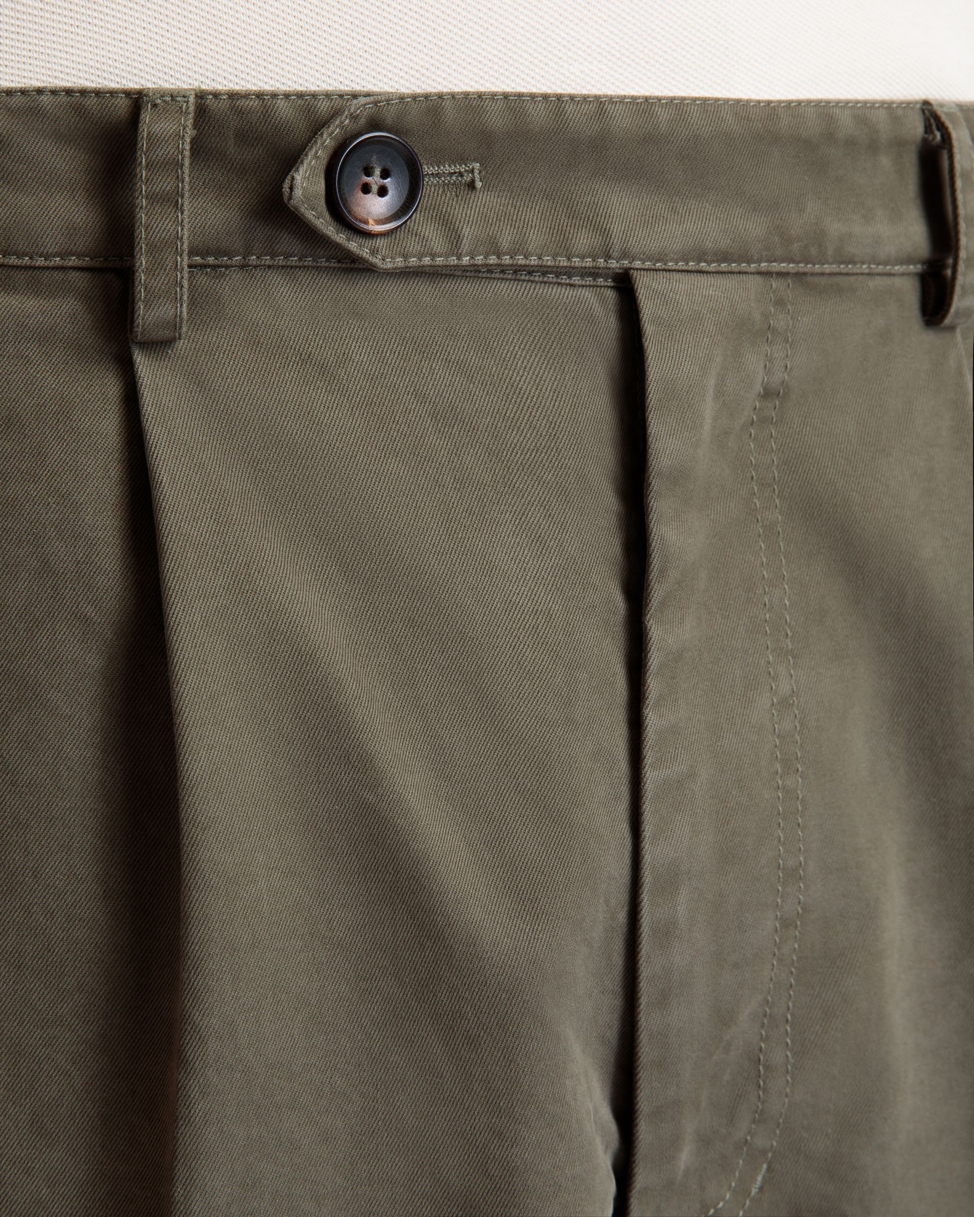 Pantalon À Pinces Classique Pour Homme En Coton Military Green - Homme - Bally - 03