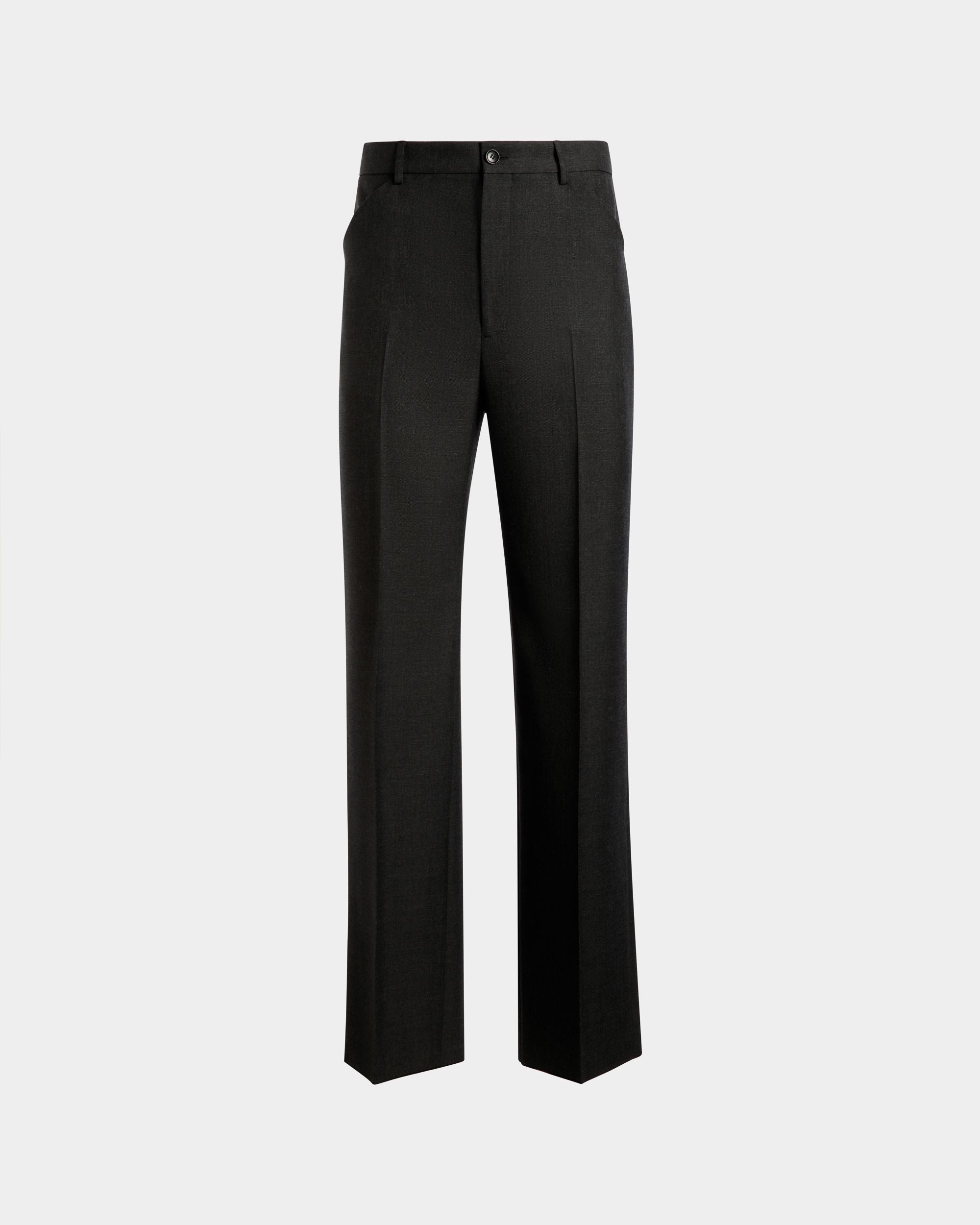 Pantalone In Misto Lana Grigio Mélange - Uomo - Bally - 01