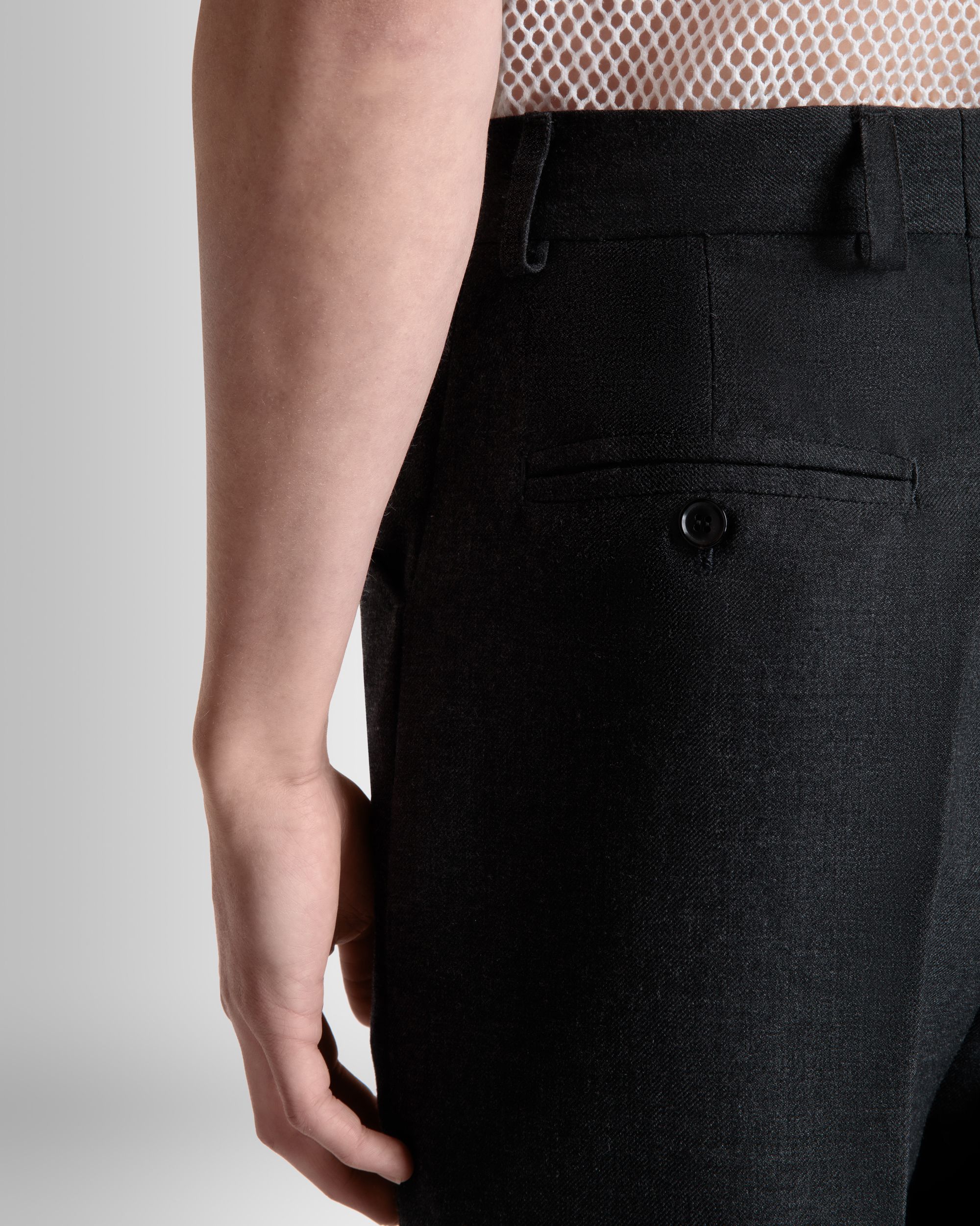 Pantalone In Misto Lana Grigio Mélange - Uomo - Bally - 03