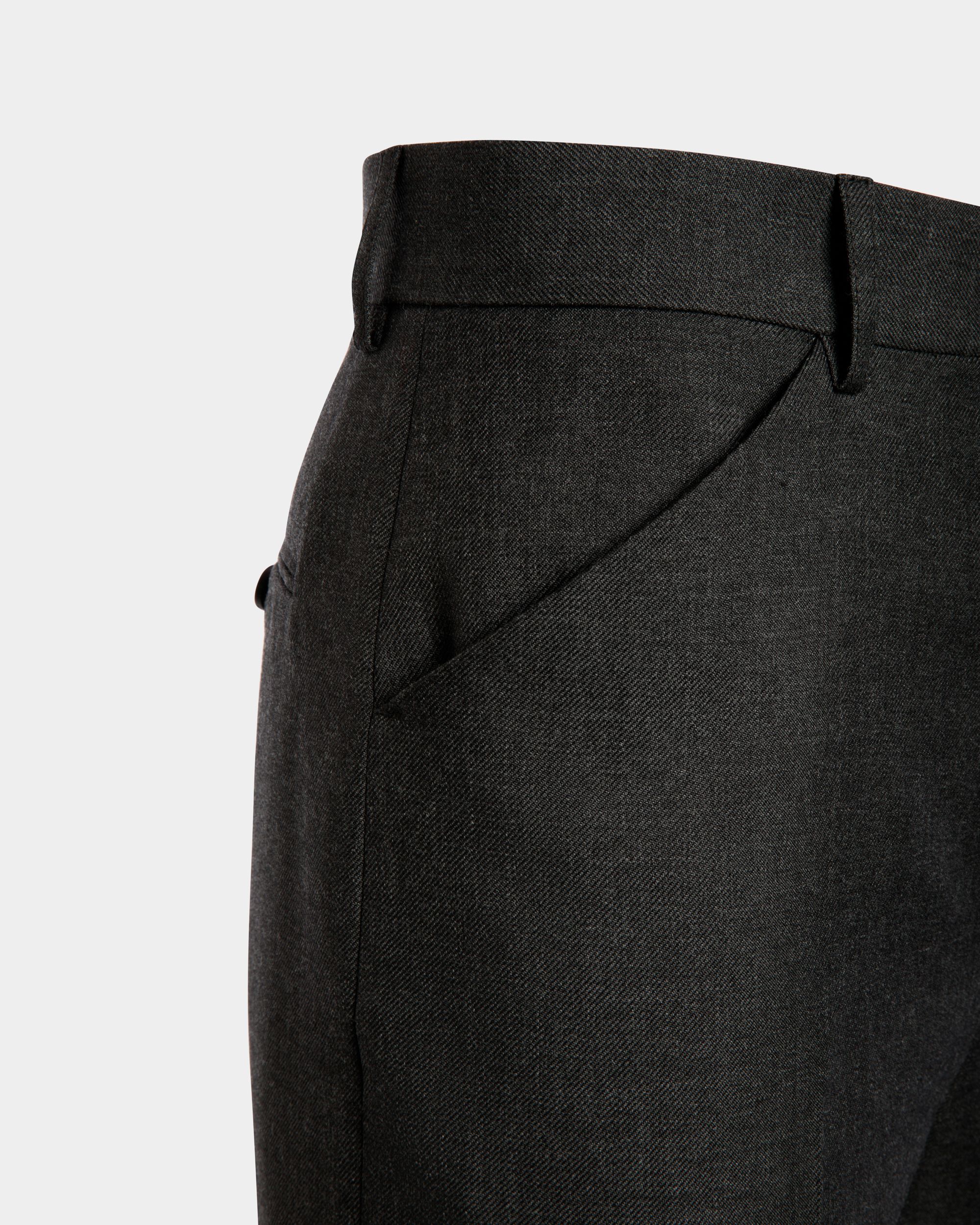 Pantalone In Misto Lana Grigio Mélange - Uomo - Bally - 04