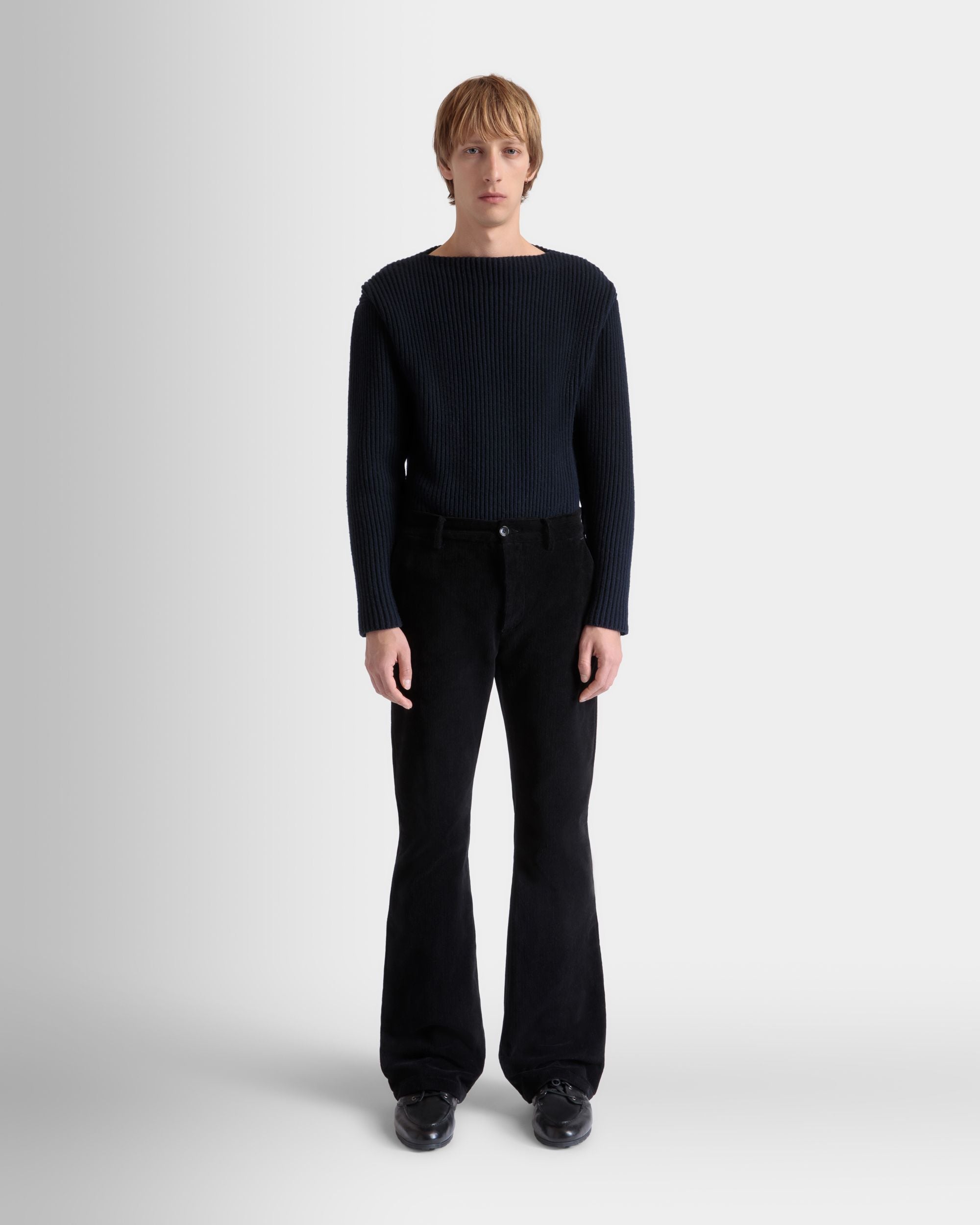 Schlaghose Aus Schwarzem Baumwollcord - Herren - Bally - 02