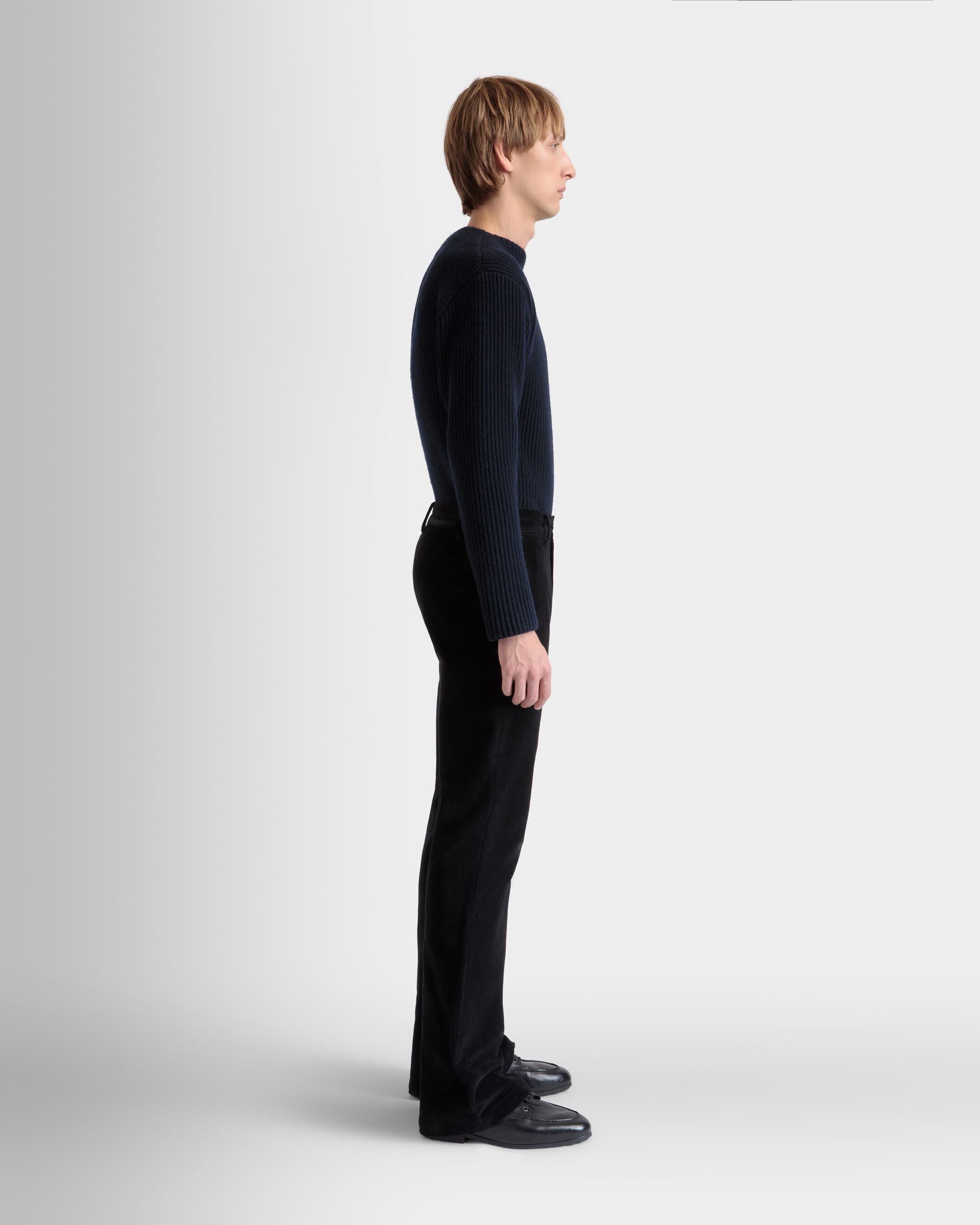 Schlaghose Aus Schwarzem Baumwollcord - Herren - Bally - 05