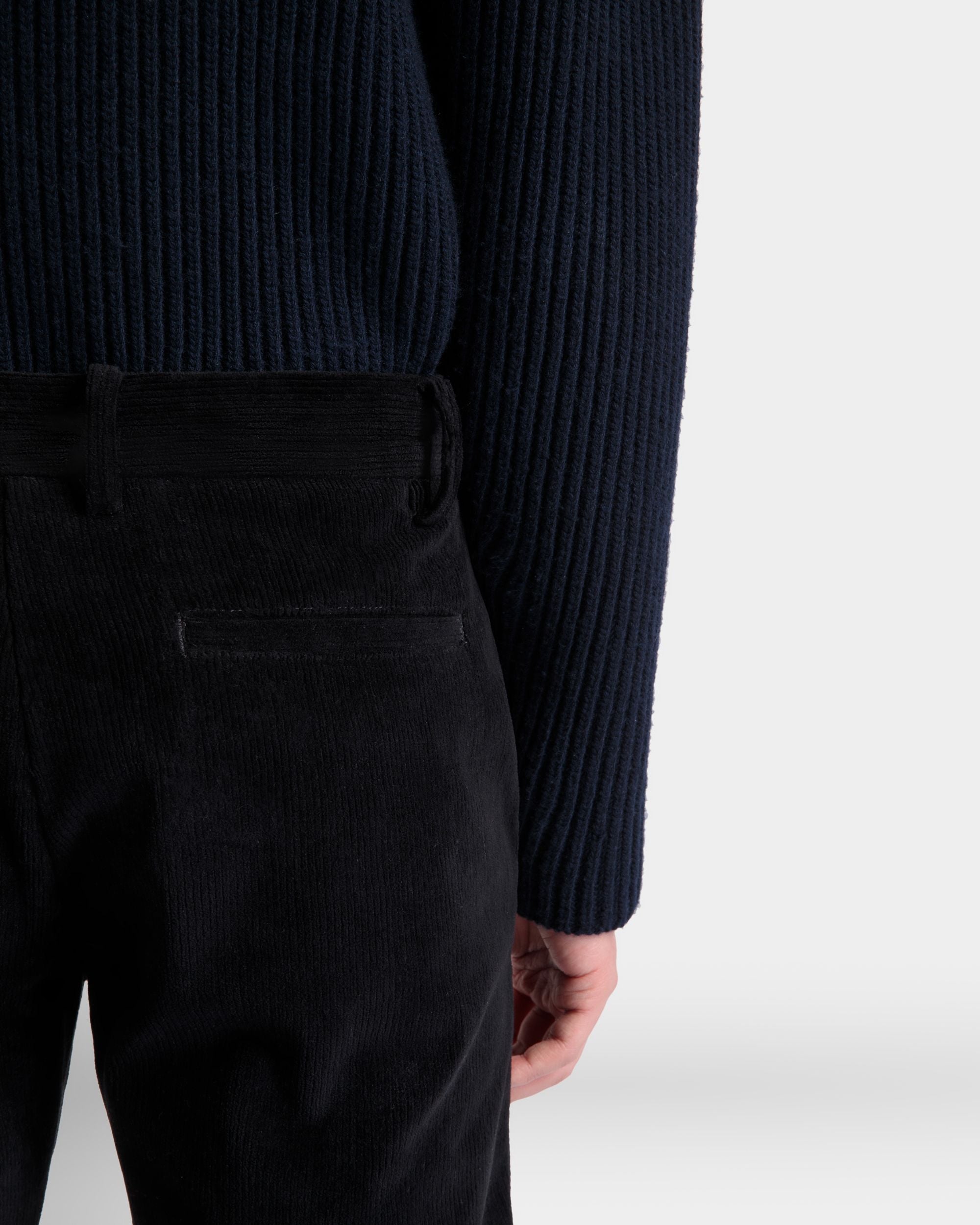 Schlaghose Aus Schwarzem Baumwollcord - Herren - Bally - 08