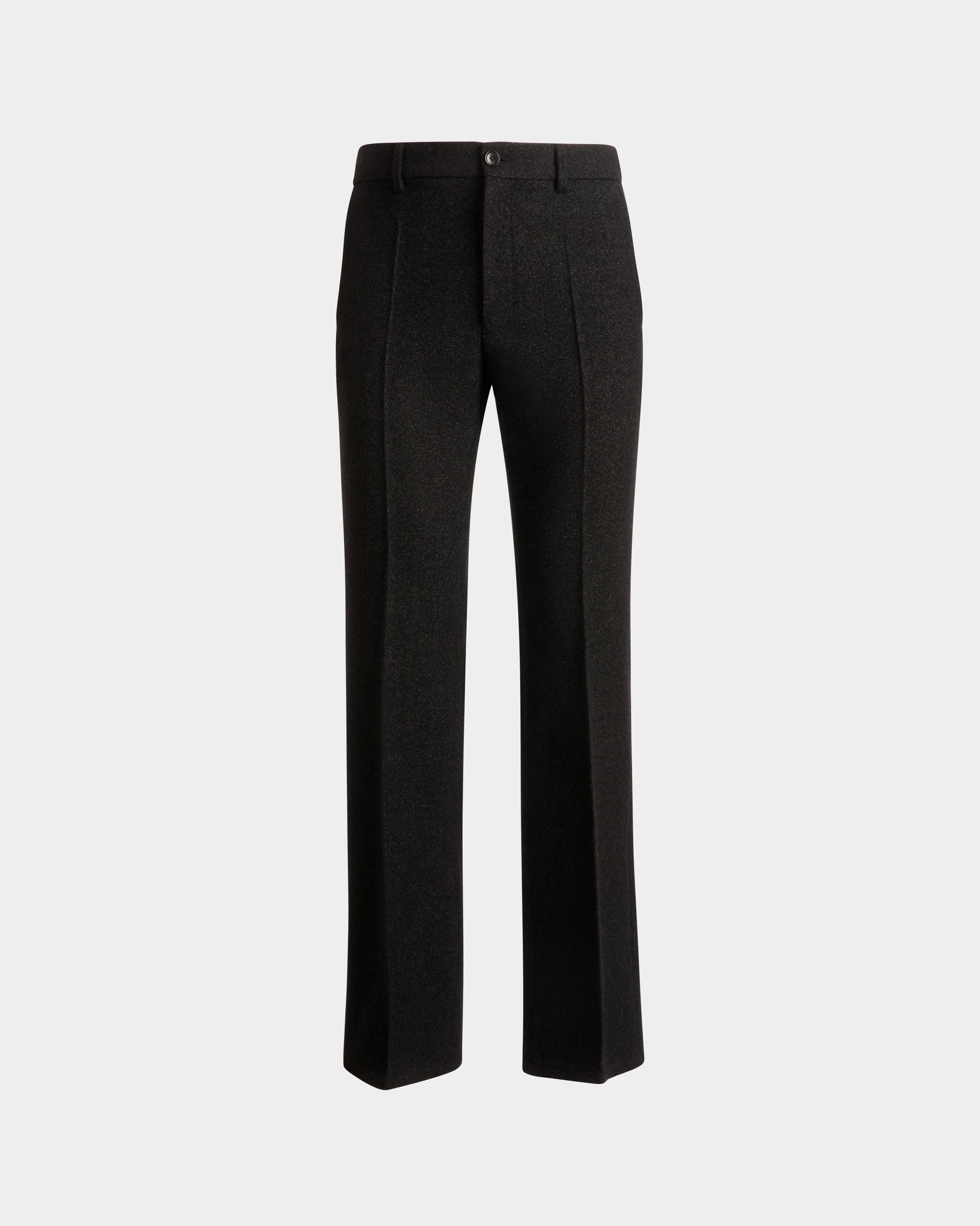 Pleated Pants In Dark Grey Wool - Men's - Bally - 01