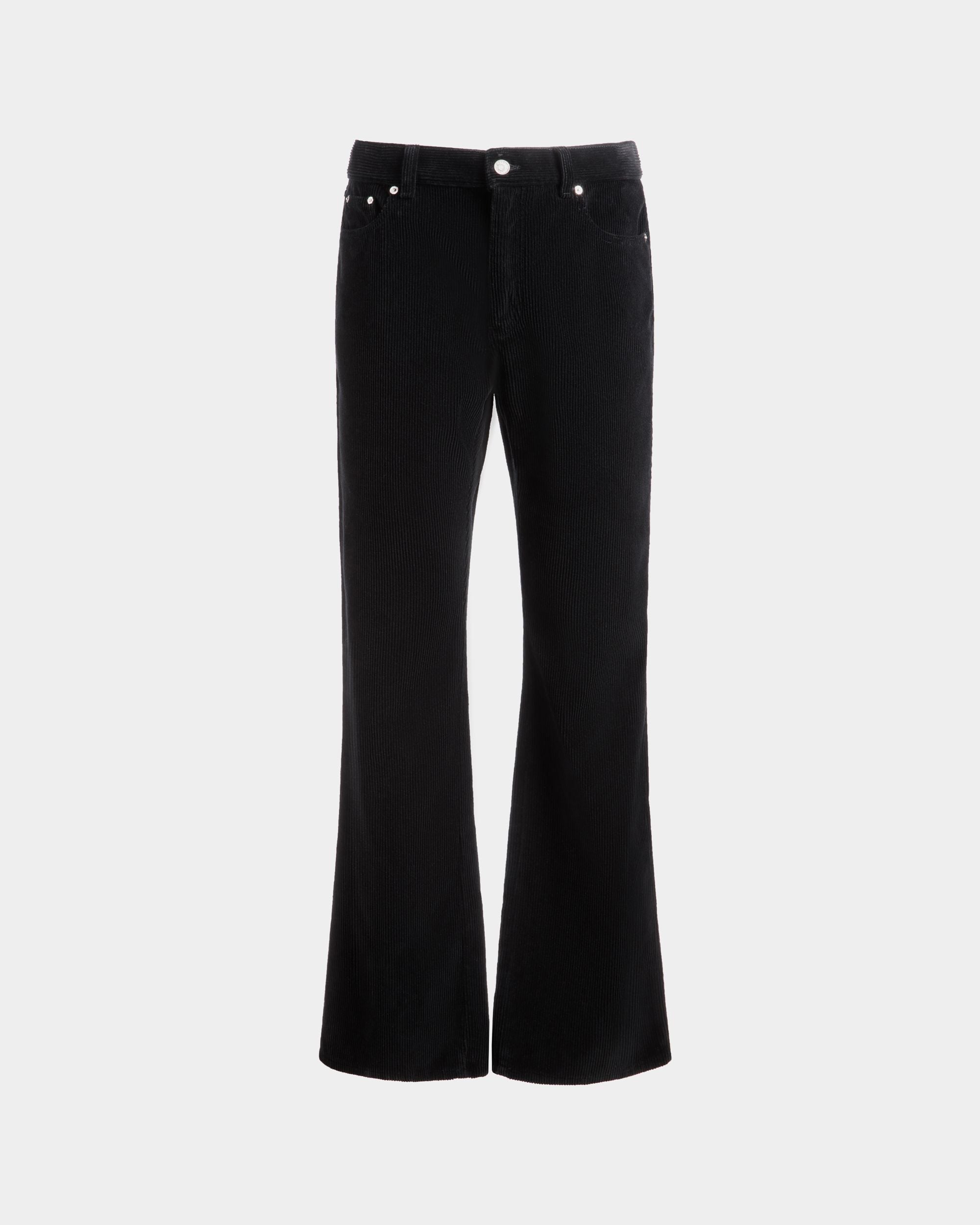 Jeans In Corduroy Di Cotone Nero - Uomo - Bally - 01