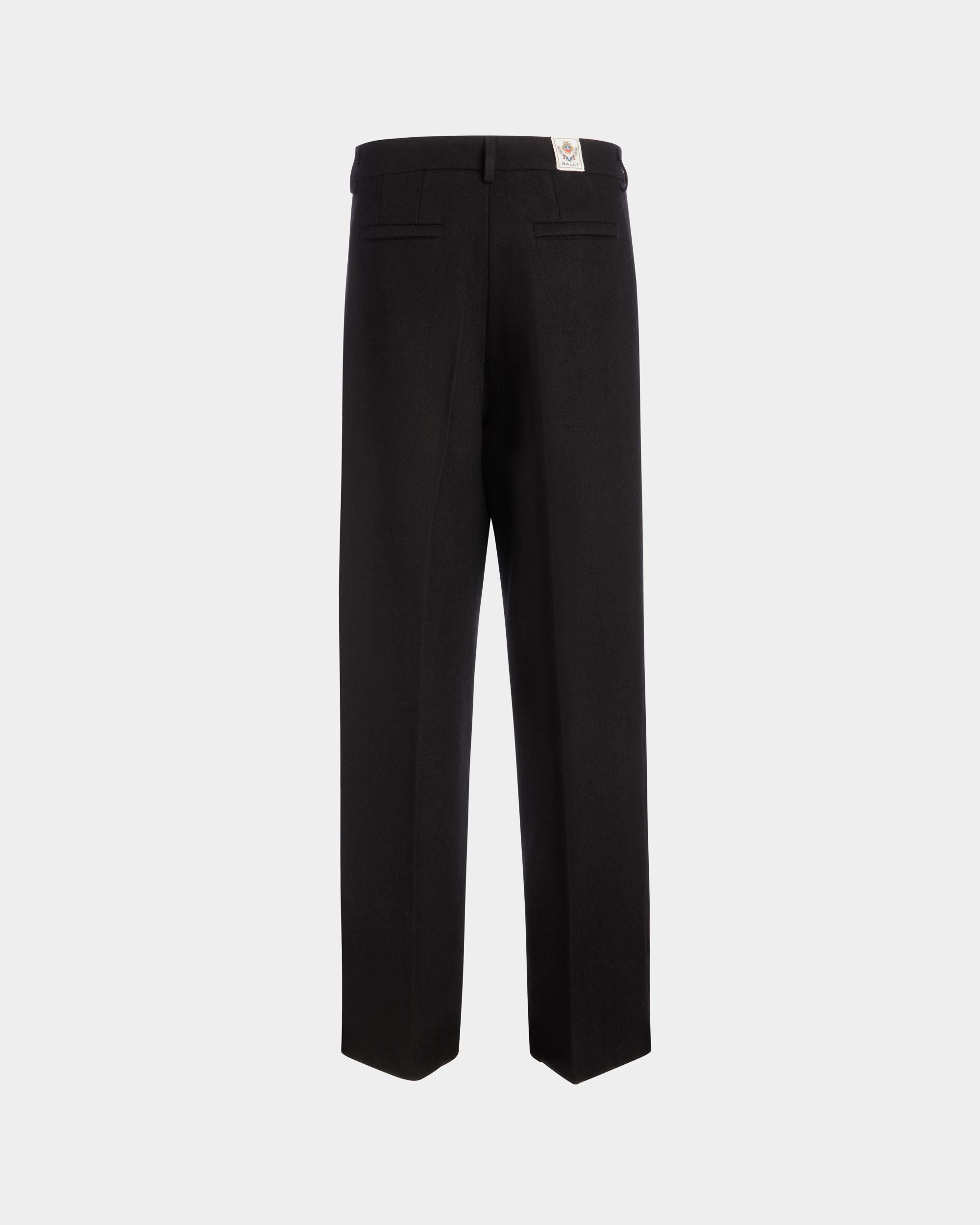 Winter Capsule Bundfaltenhose Aus Wollmix In Schwarz - Homme - Bally - 03