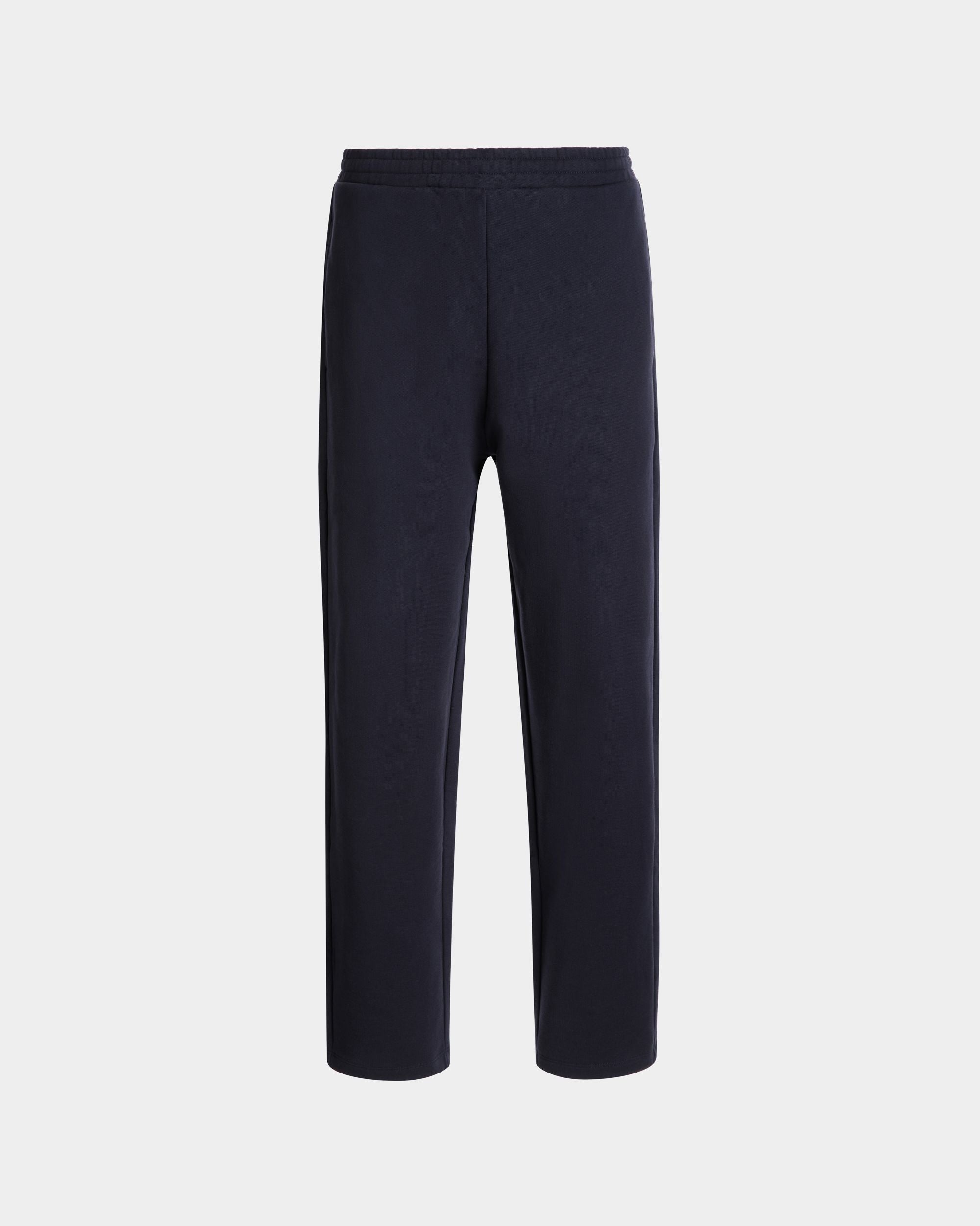 Sweatpants in Navy Blue Cotton - Men's - Bally - 01