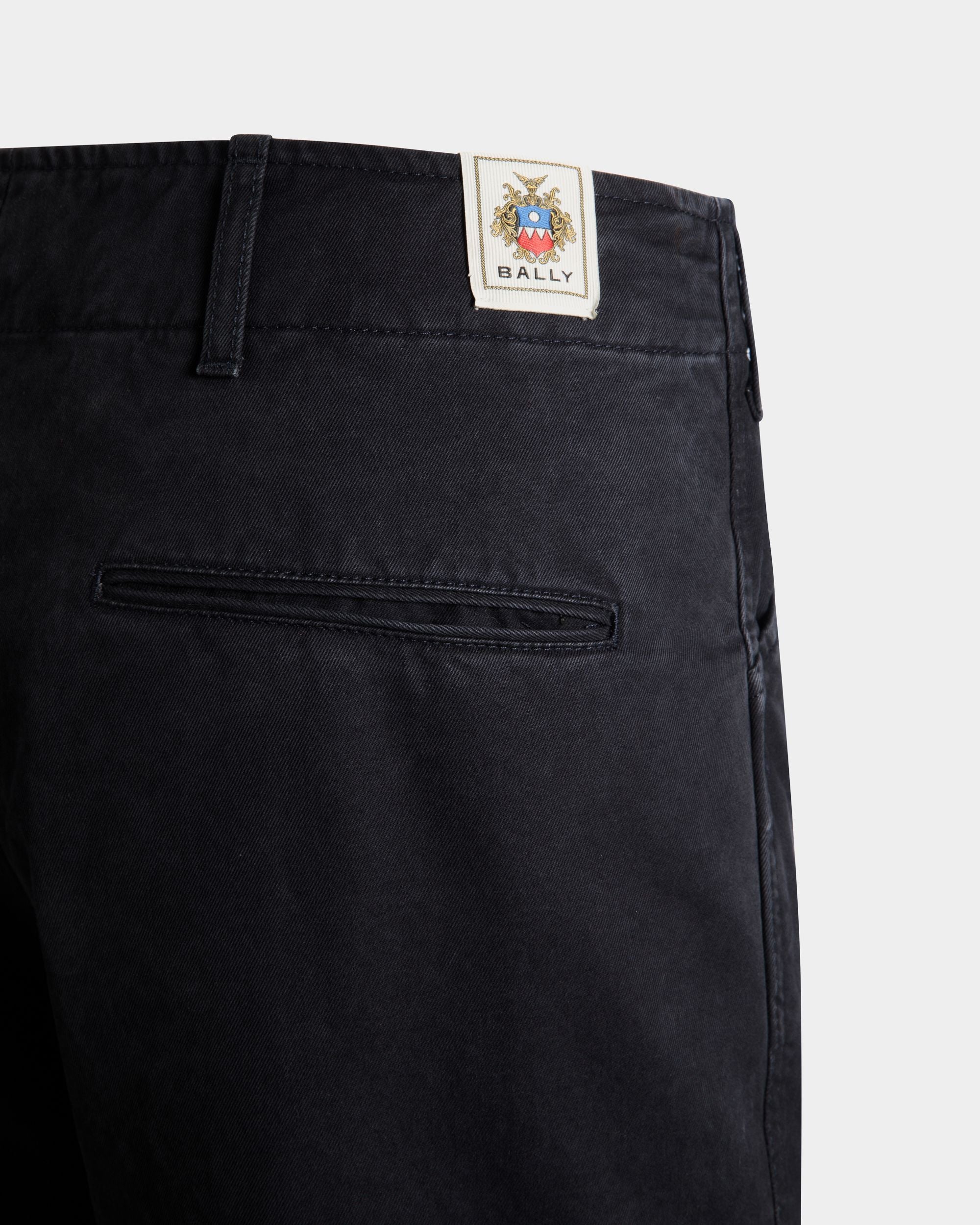 Pantalon 5 Poches En Coton Navy Blue - Homme - Bally - 02