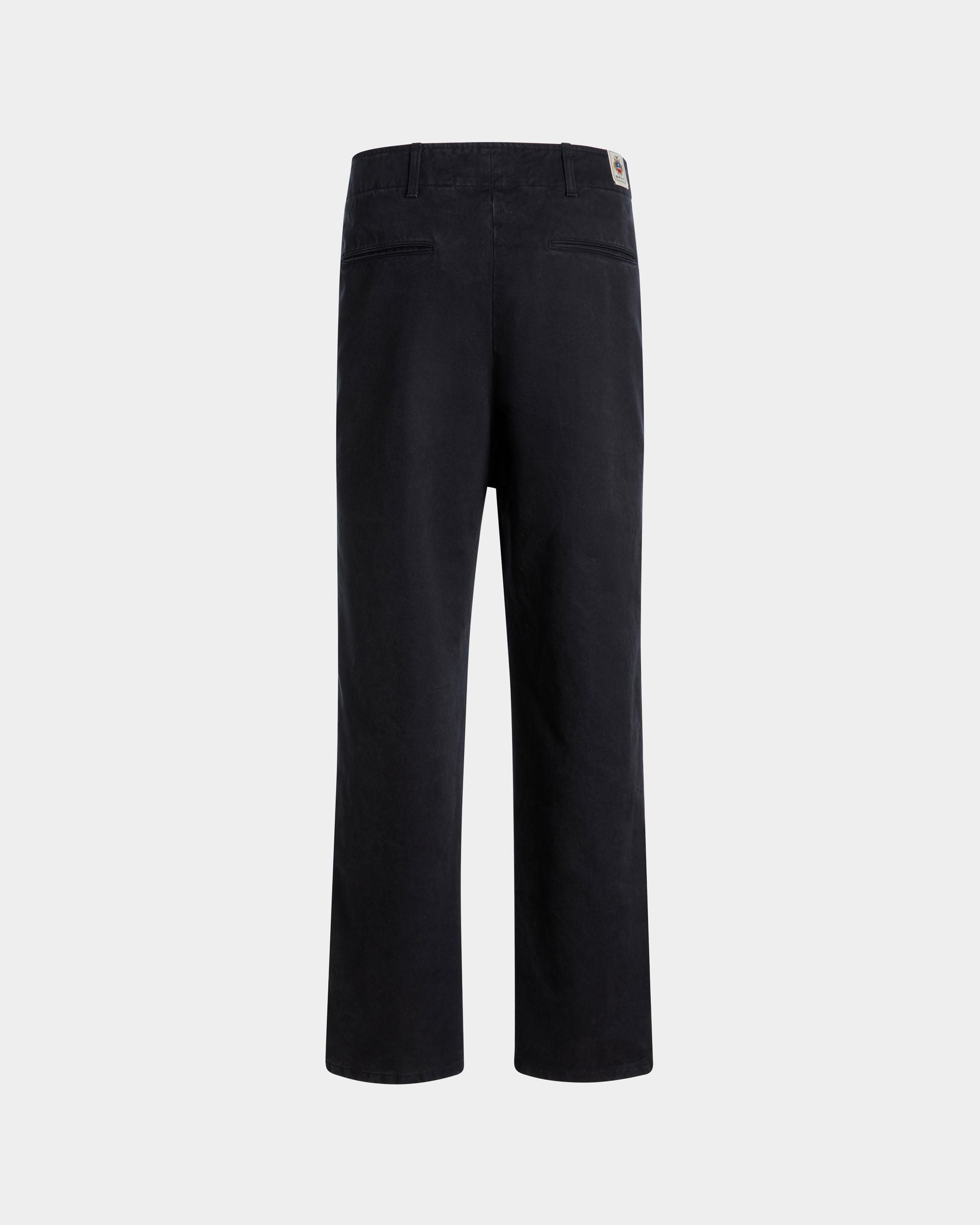 Pantalon 5 Poches En Coton Navy Blue - Homme - Bally - 03