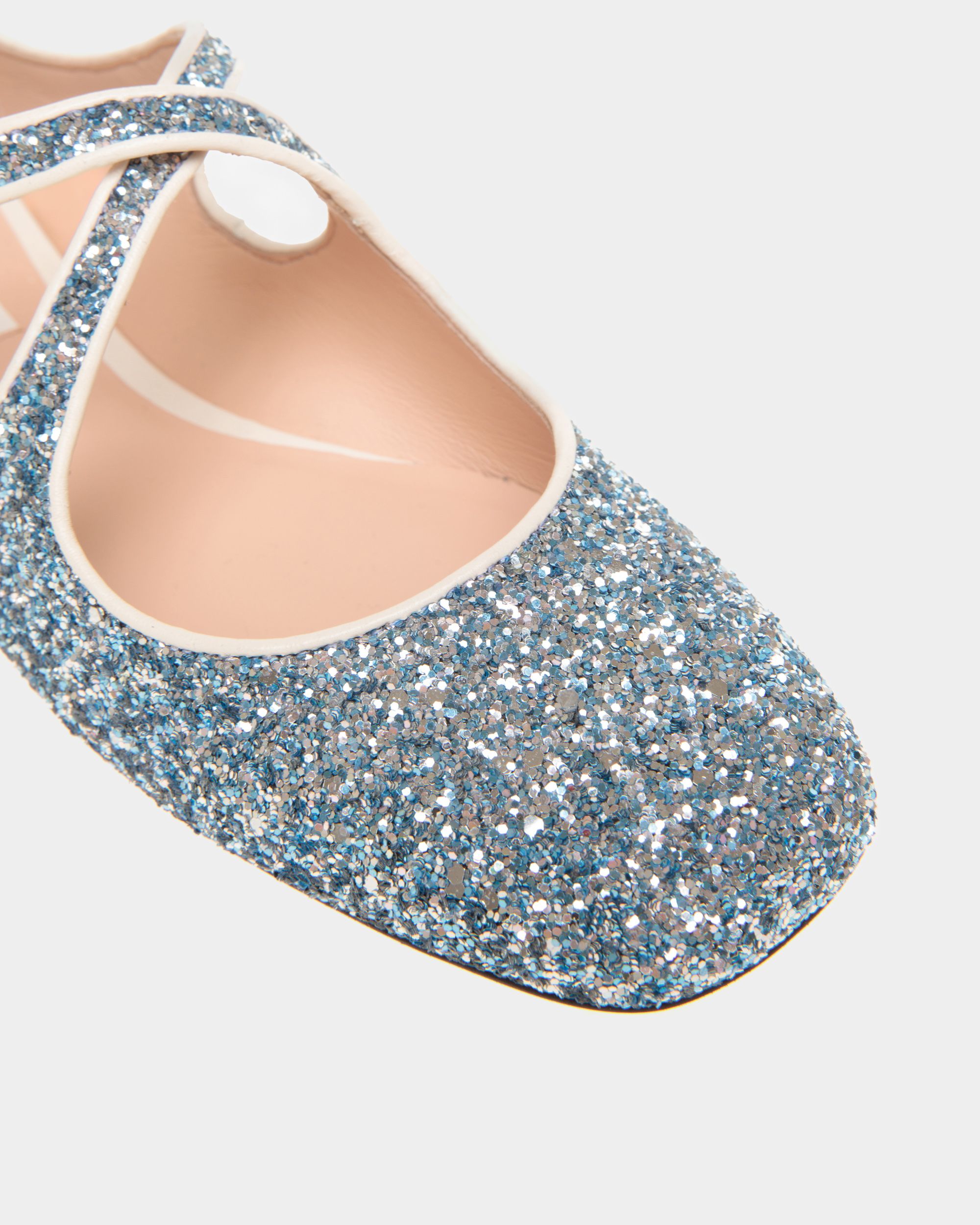 Ballyrina Flat In Light Blue Glitter - Women's - Bally - 05