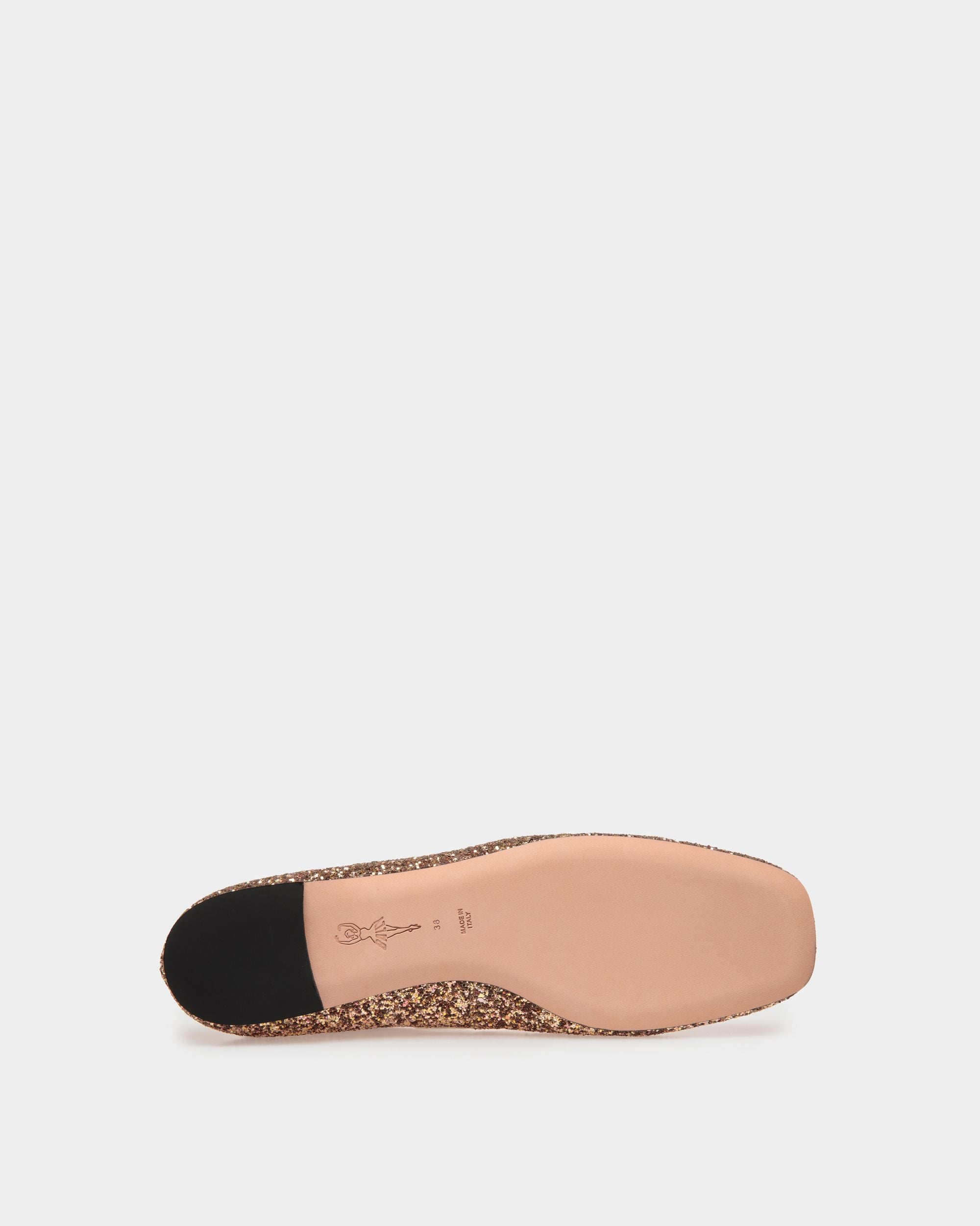 Ballyrina Flat In Bronze Glitter - Women's - Bally - 04