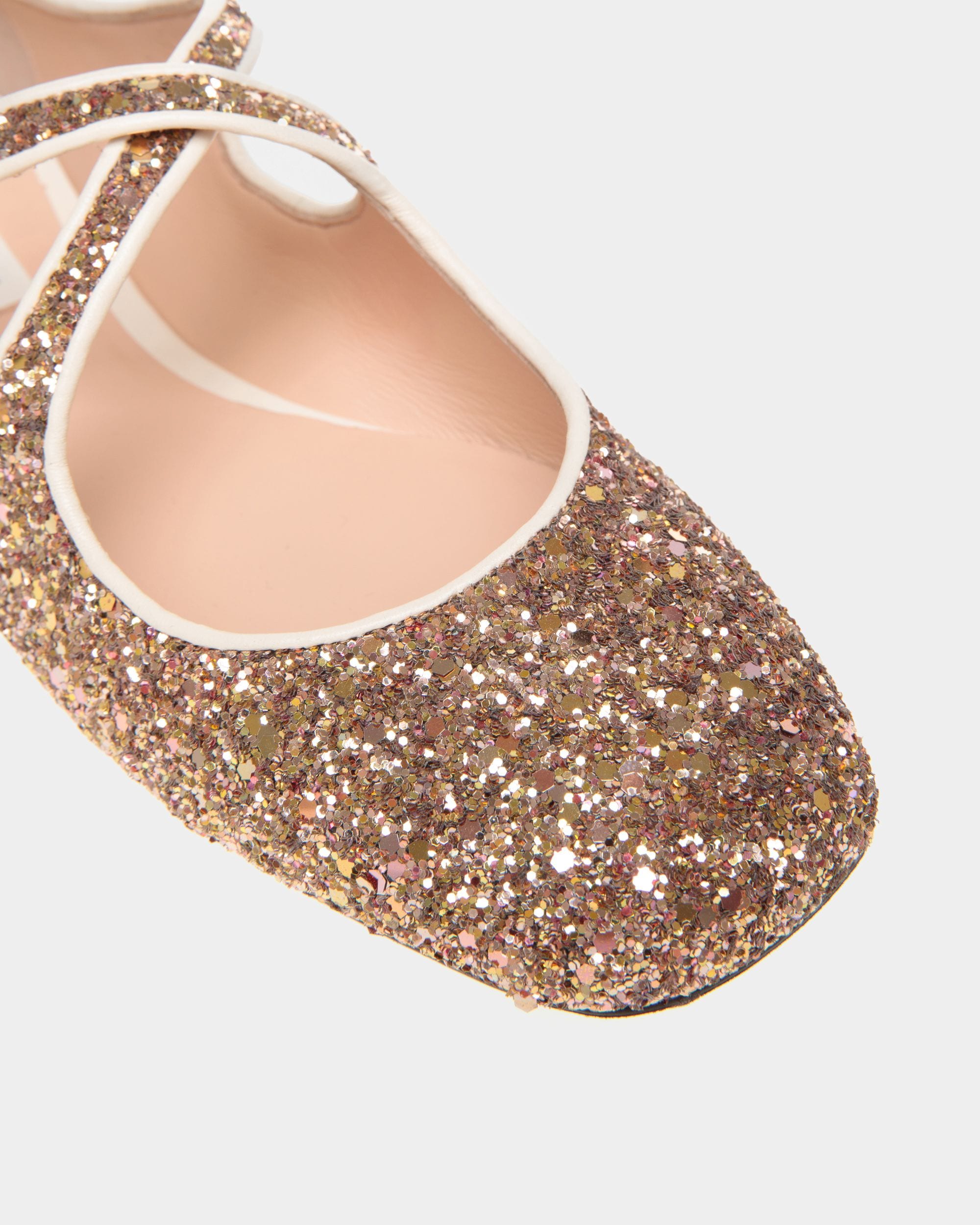 Ballyrina Flat In Bronze Glitter - Women's - Bally - 05