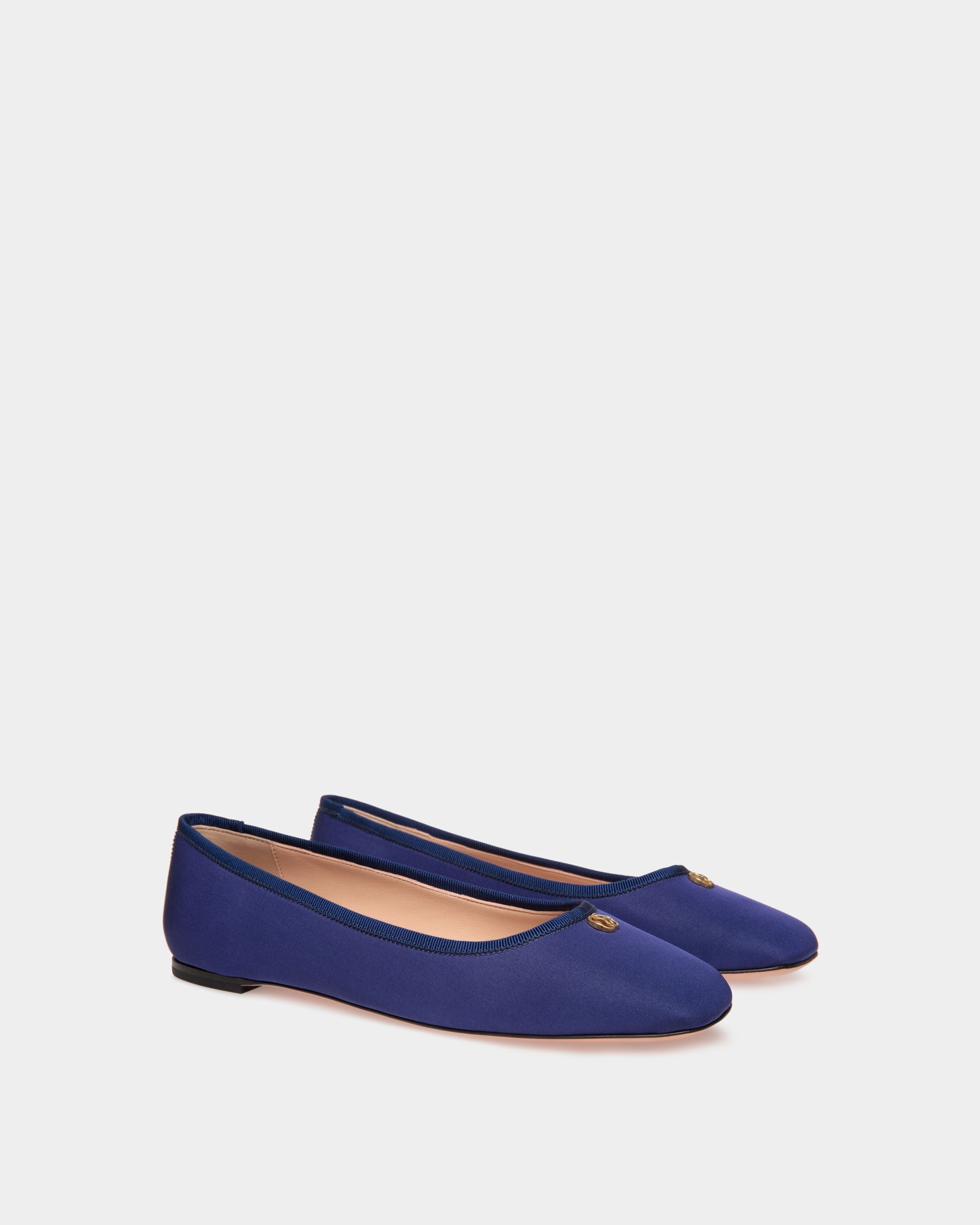 Ballyrina Ballerina Aus Blauem Faille - Damen - Bally - 02