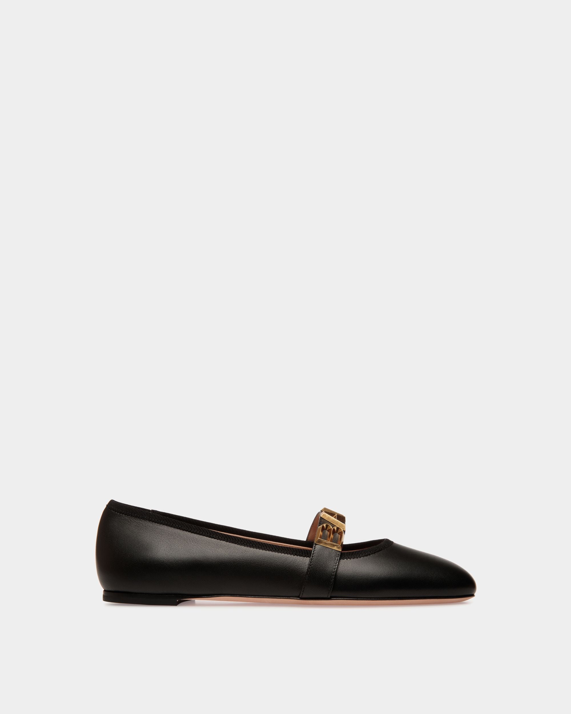 Ballyrina Ballerina Aus Schwarzem Leder - Damen - Bally - 01