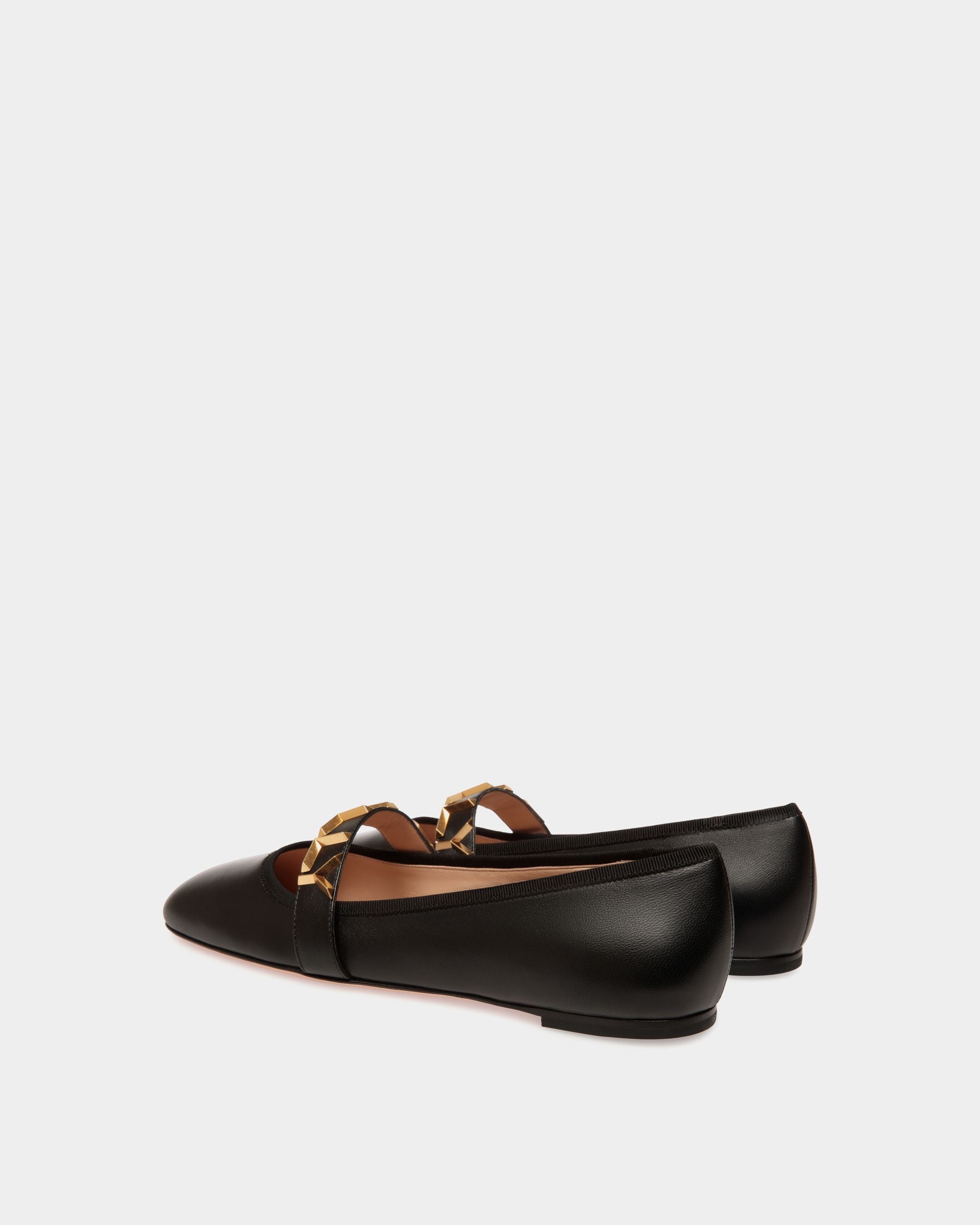 Ballyrina Ballerina Aus Schwarzem Leder - Damen - Bally - 03