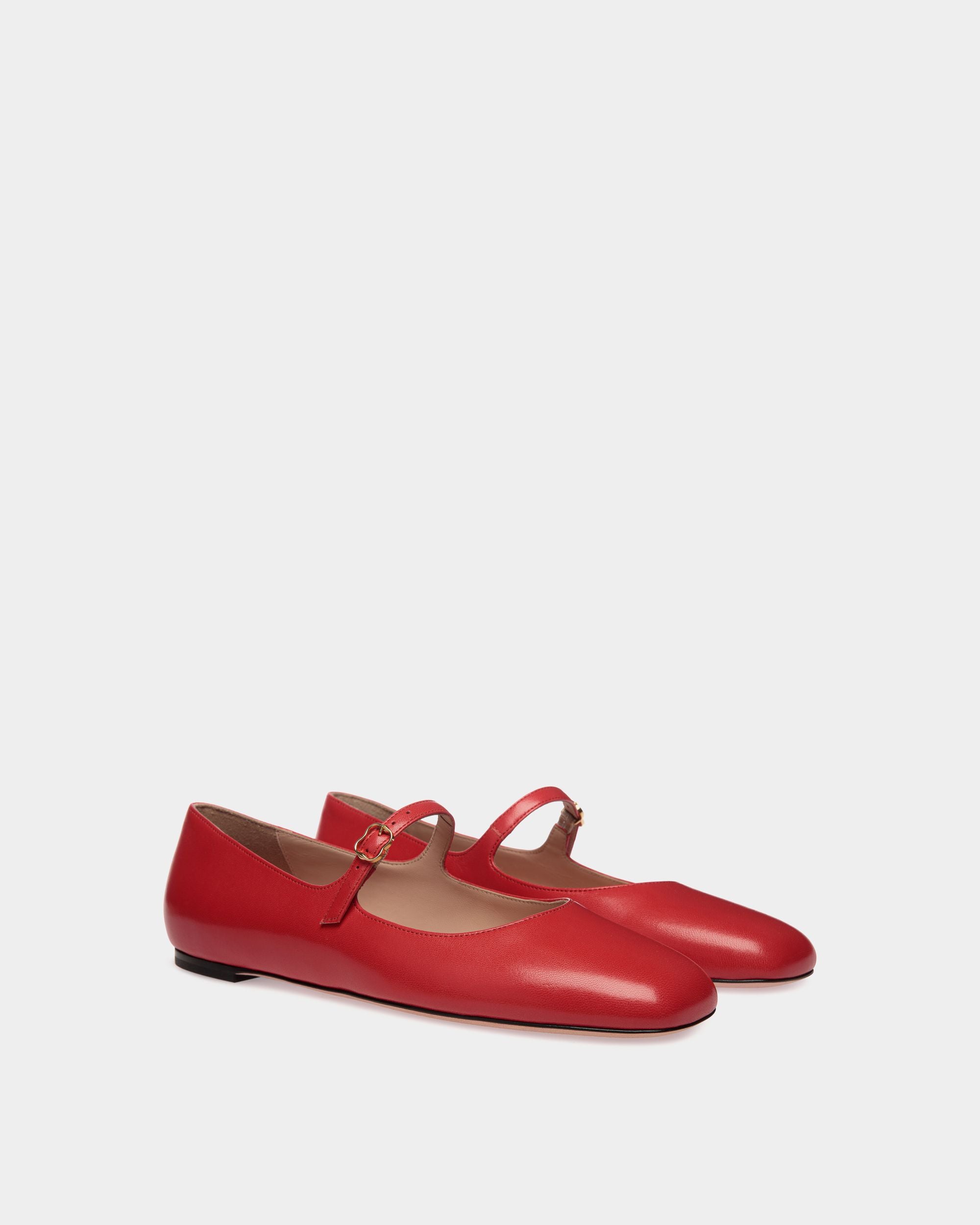 Ballerina Ballyrina In Pelle Candy Red - Donna - Bally - 02
