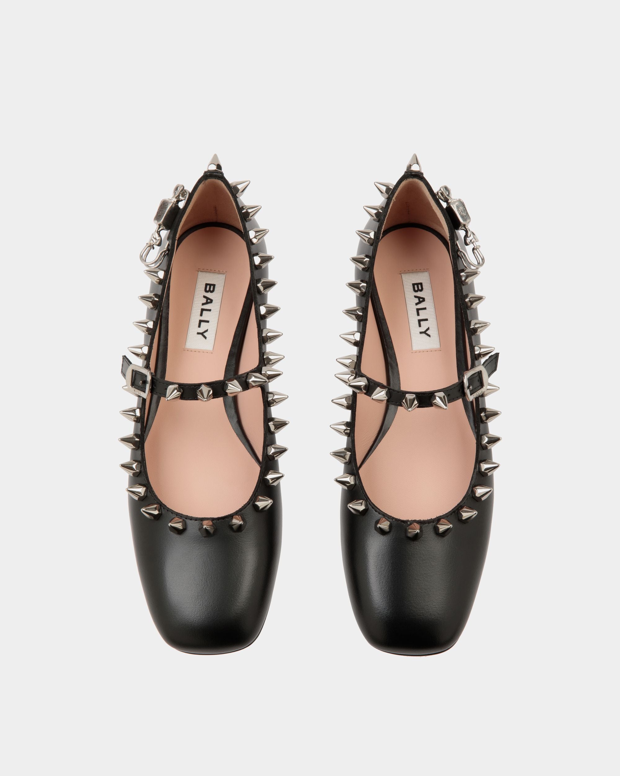 Ballyrina Mary-Jane Flat In Black Leather - Women's - Bally - 05