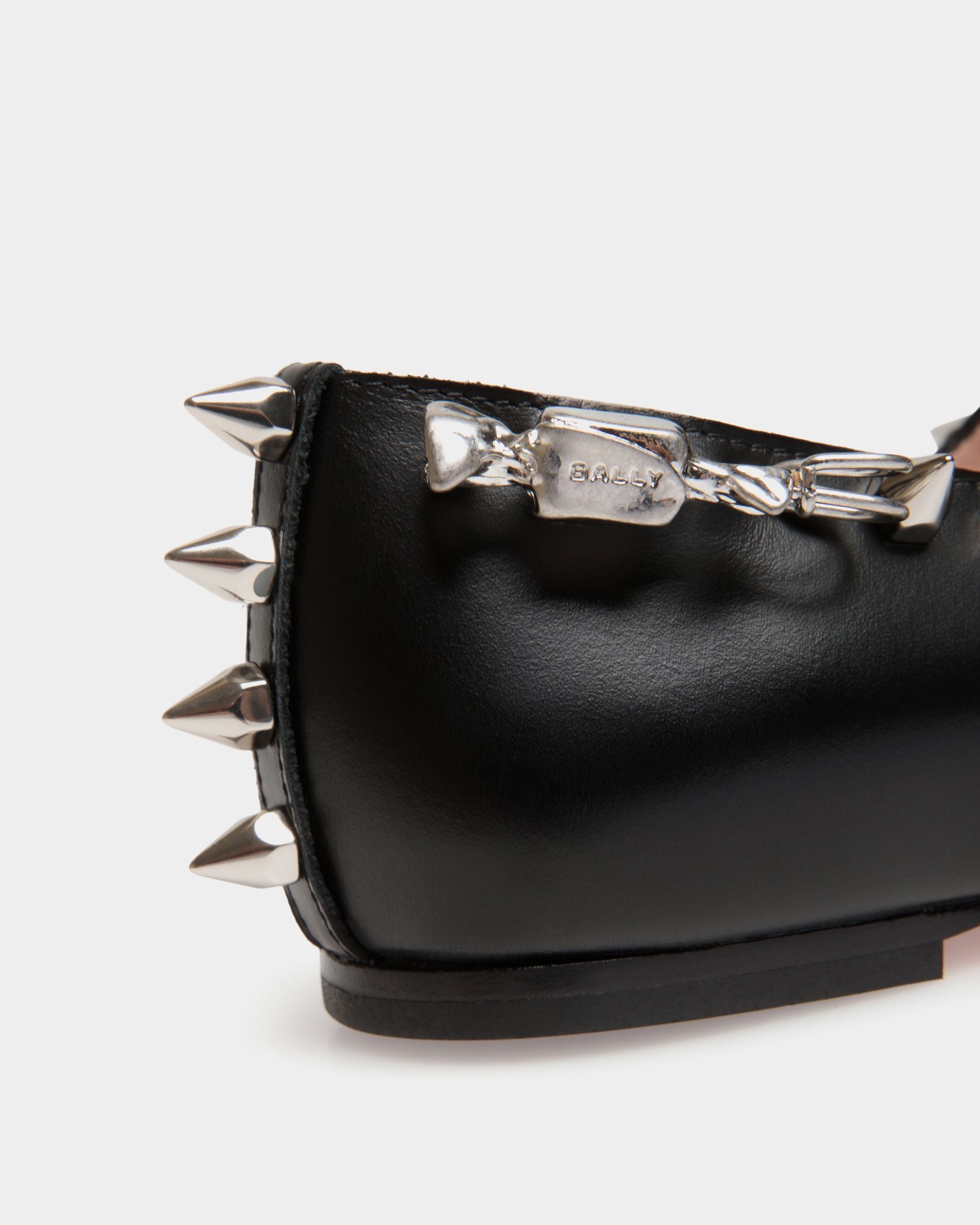 Ballyrina Mary-Jane Flat In Black Leather - Women's - Bally - 06