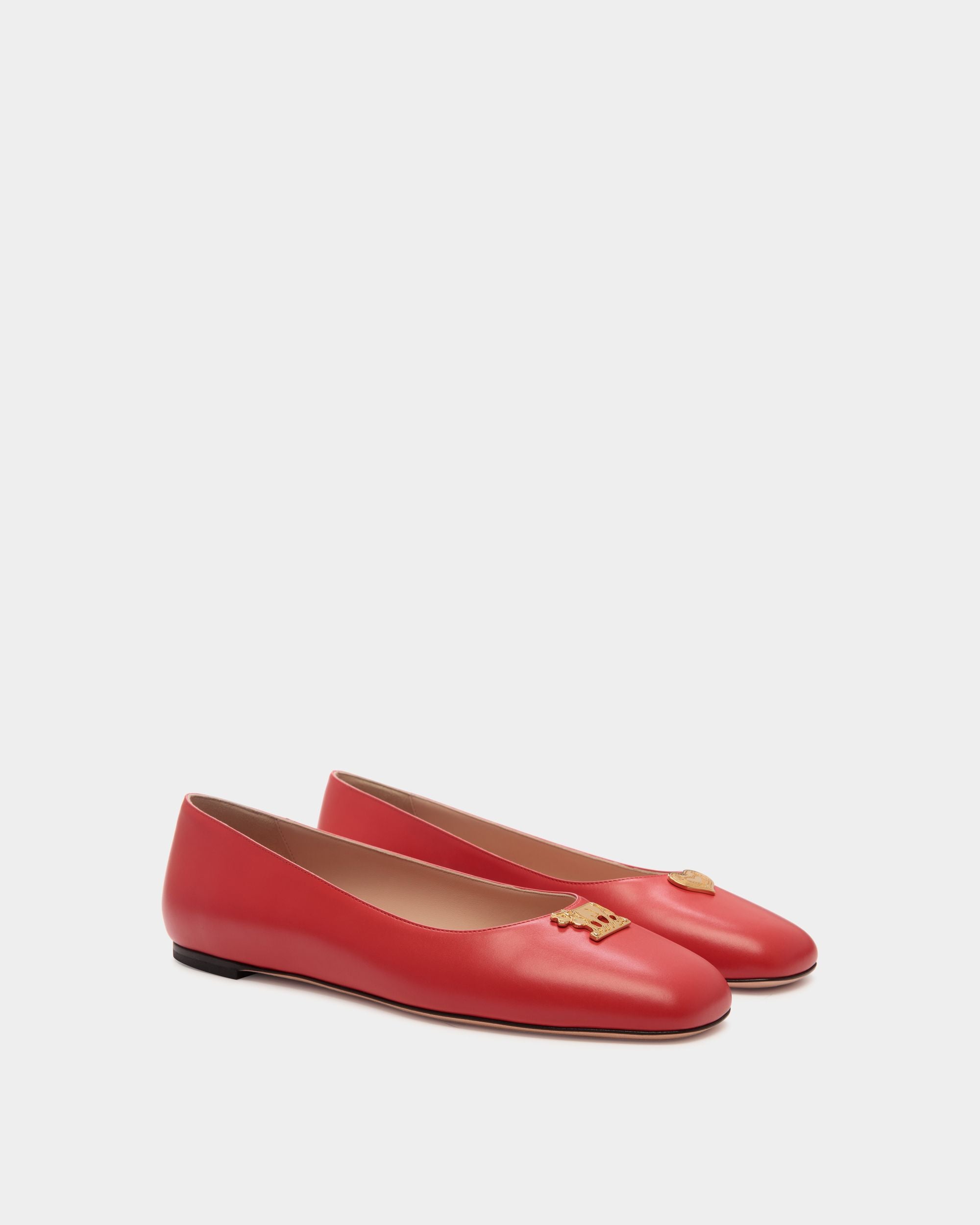 Ballerina Ballyrina In Pelle Rossa - Donna - Bally - 03