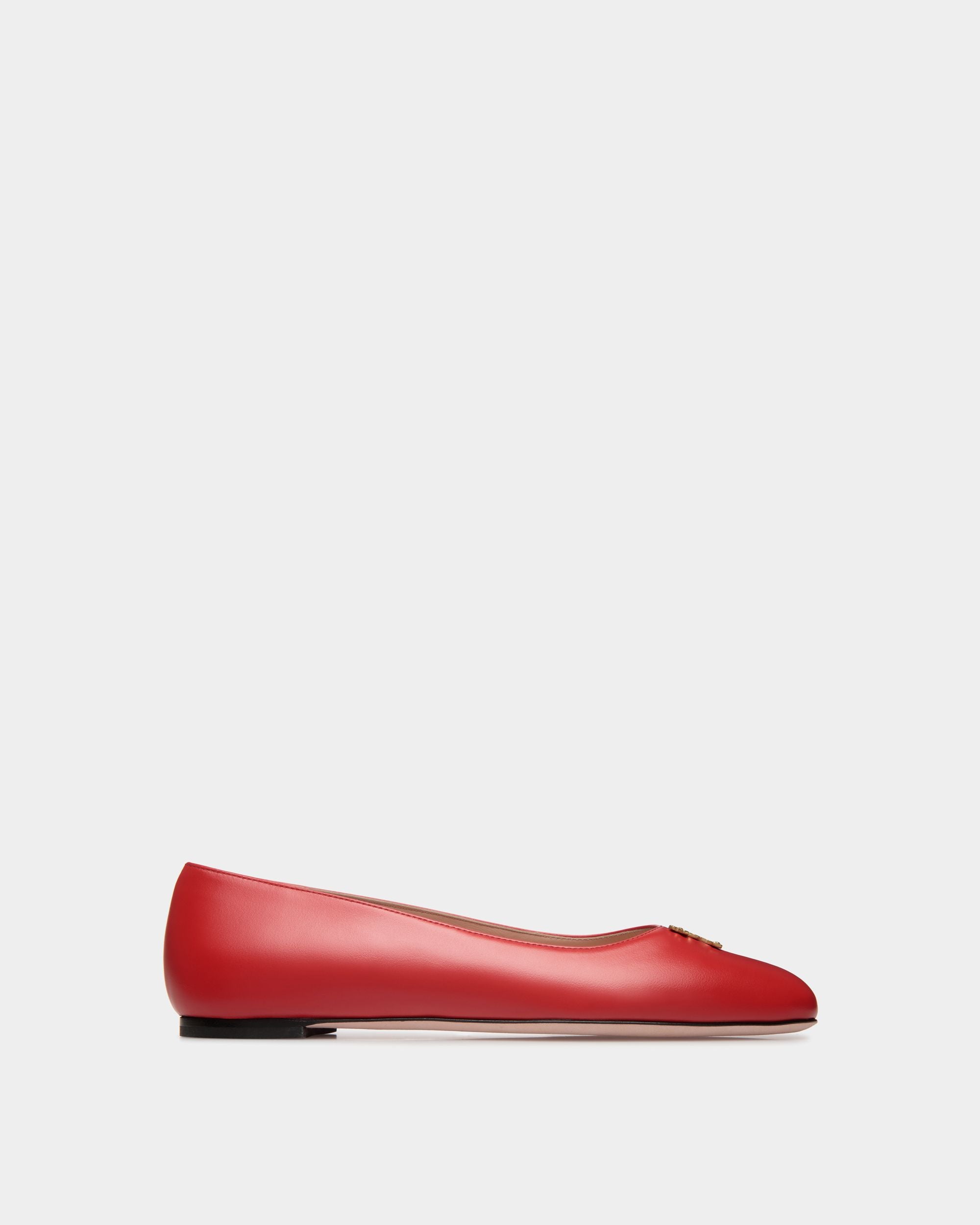 Ballerina Mary Jane Ballyrina In Pelle Rossa - Donna - Bally - 01