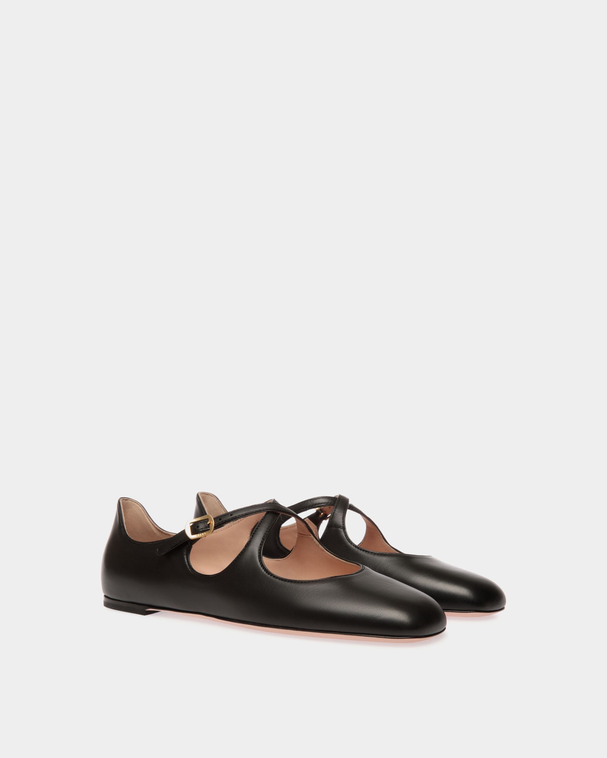 Ballerina Ballyrina In Pelle Nera - Donna - Bally - 03