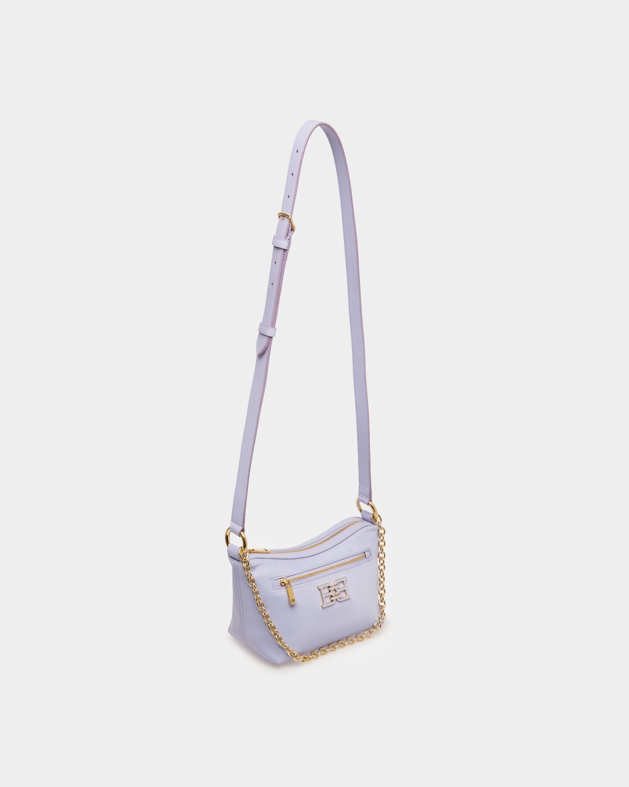 Eyfel Umhängetasche Aus Fliederfarbenem Nylon - Damen - Bally - 06