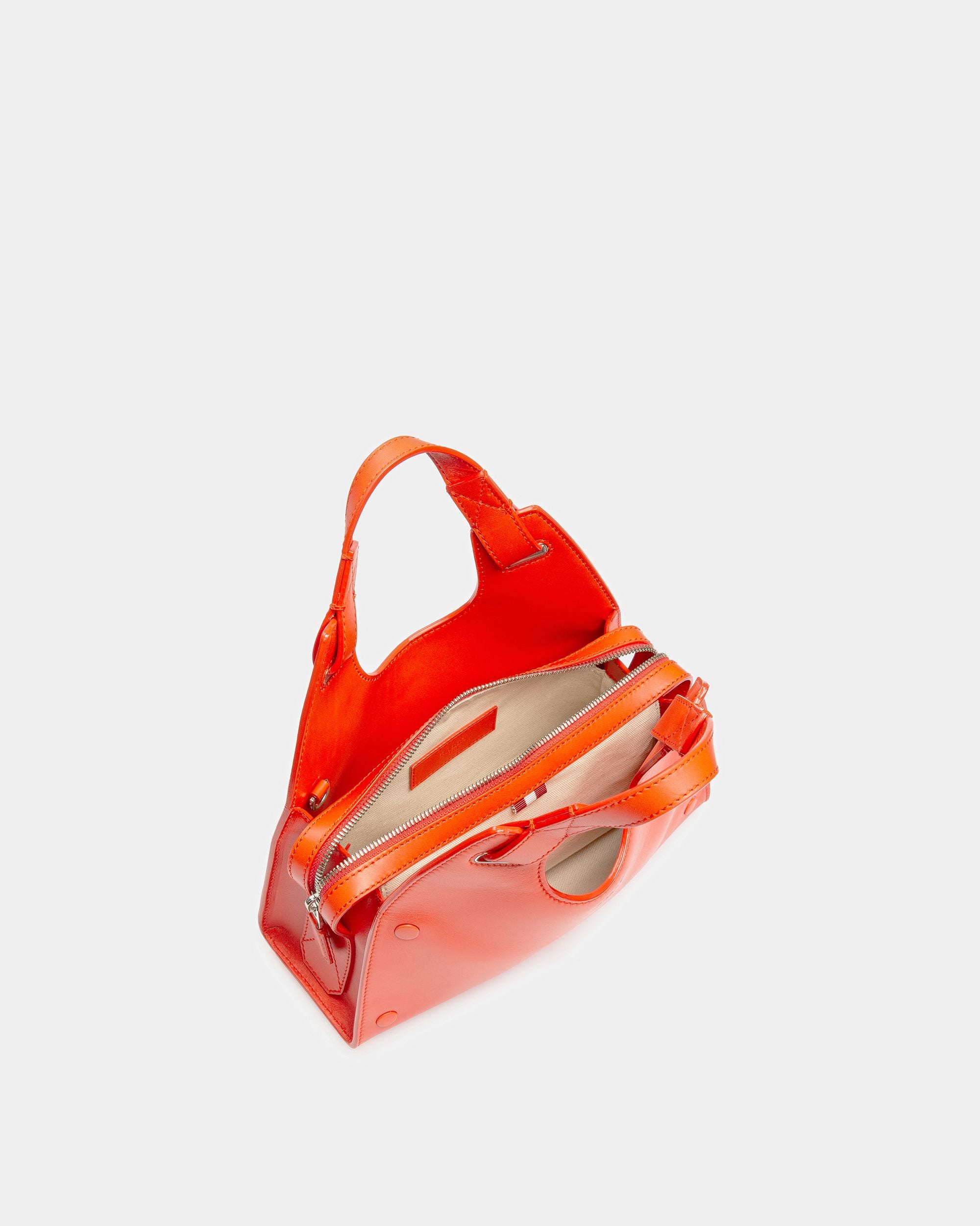 Ahres S Umhängetasche Aus Leder In Orange - Damen - Bally - 04