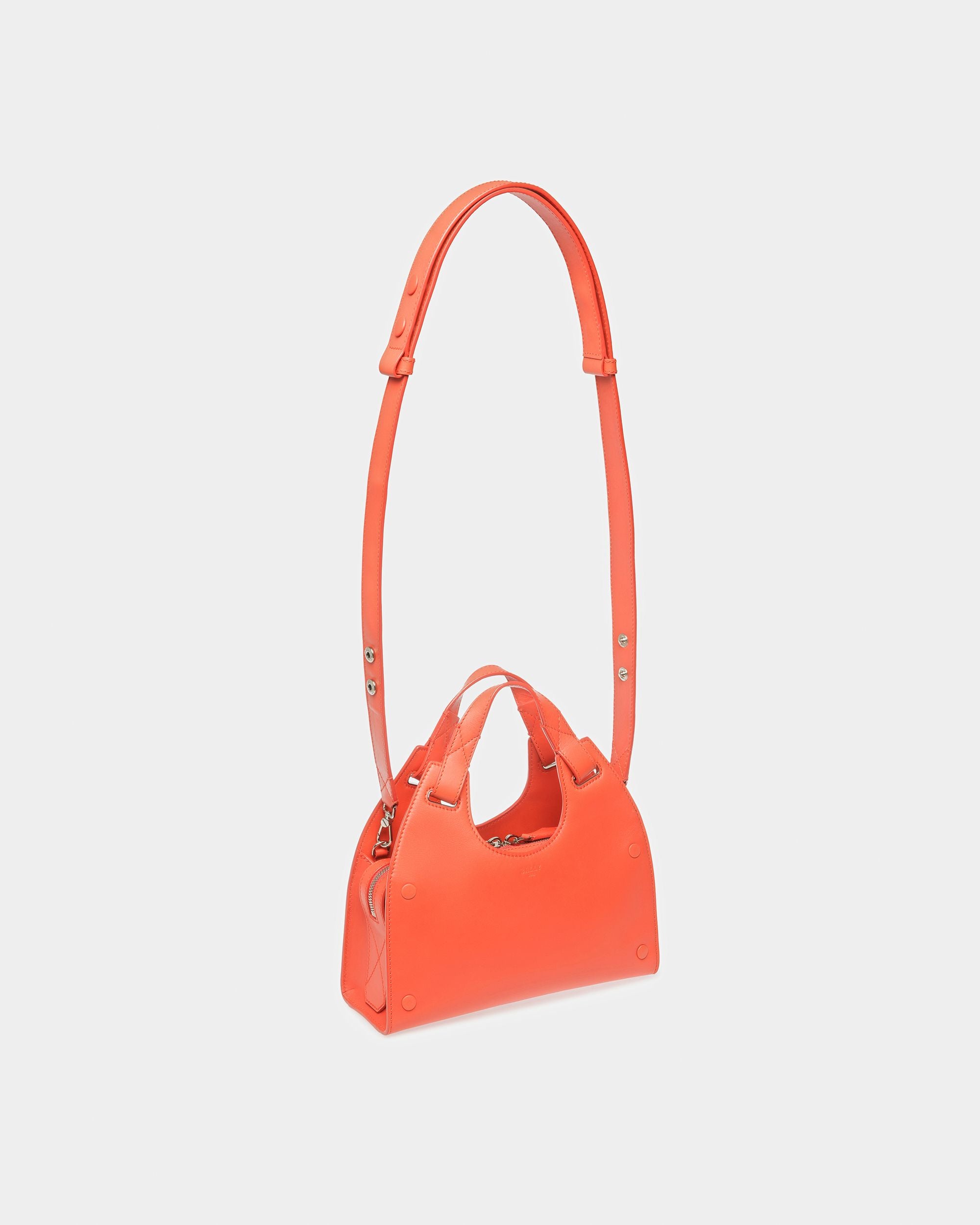 Ahres S Umhängetasche Aus Leder In Orange - Damen - Bally - 06