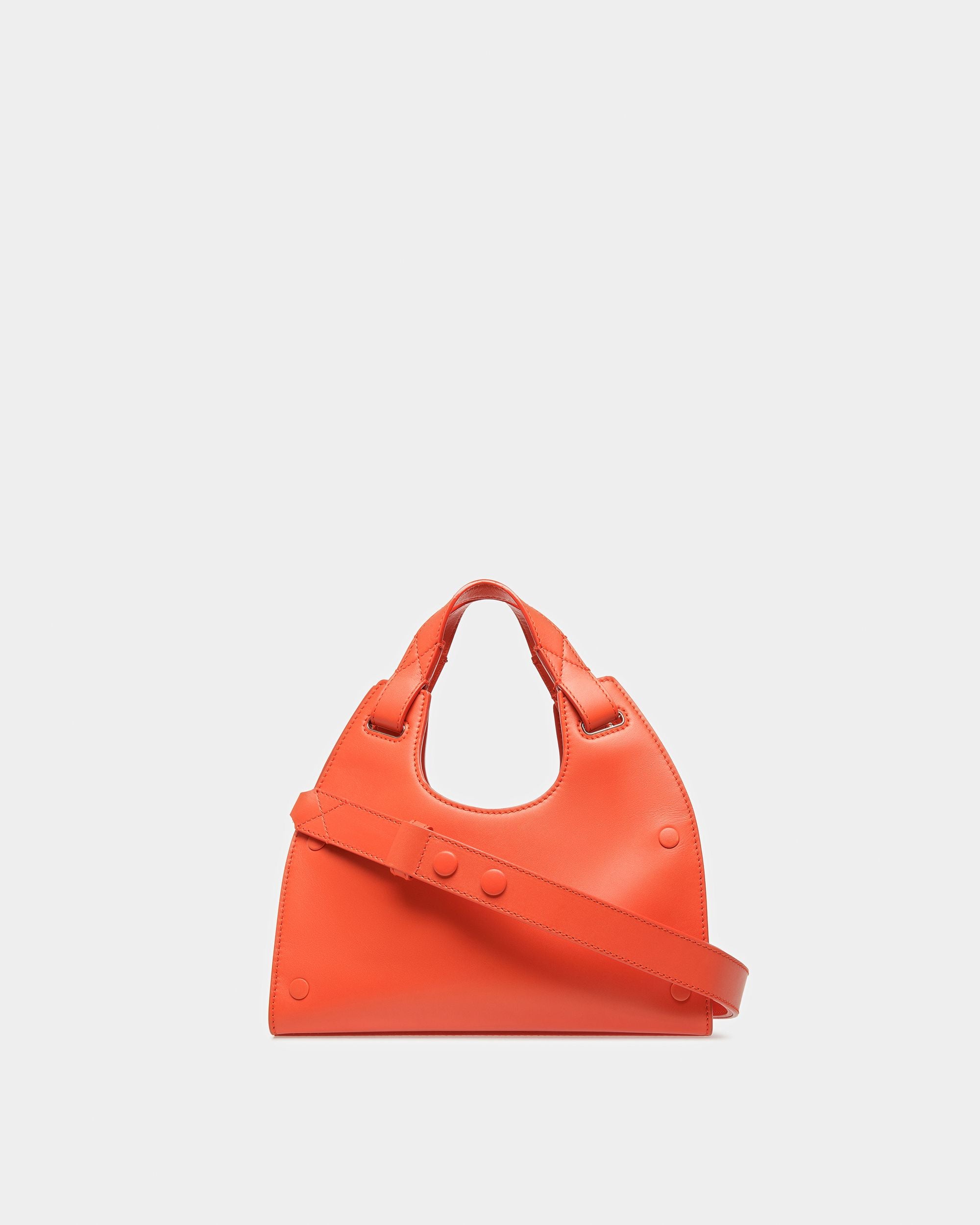 Ahres S Umhängetasche Aus Leder In Orange - Damen - Bally - 08